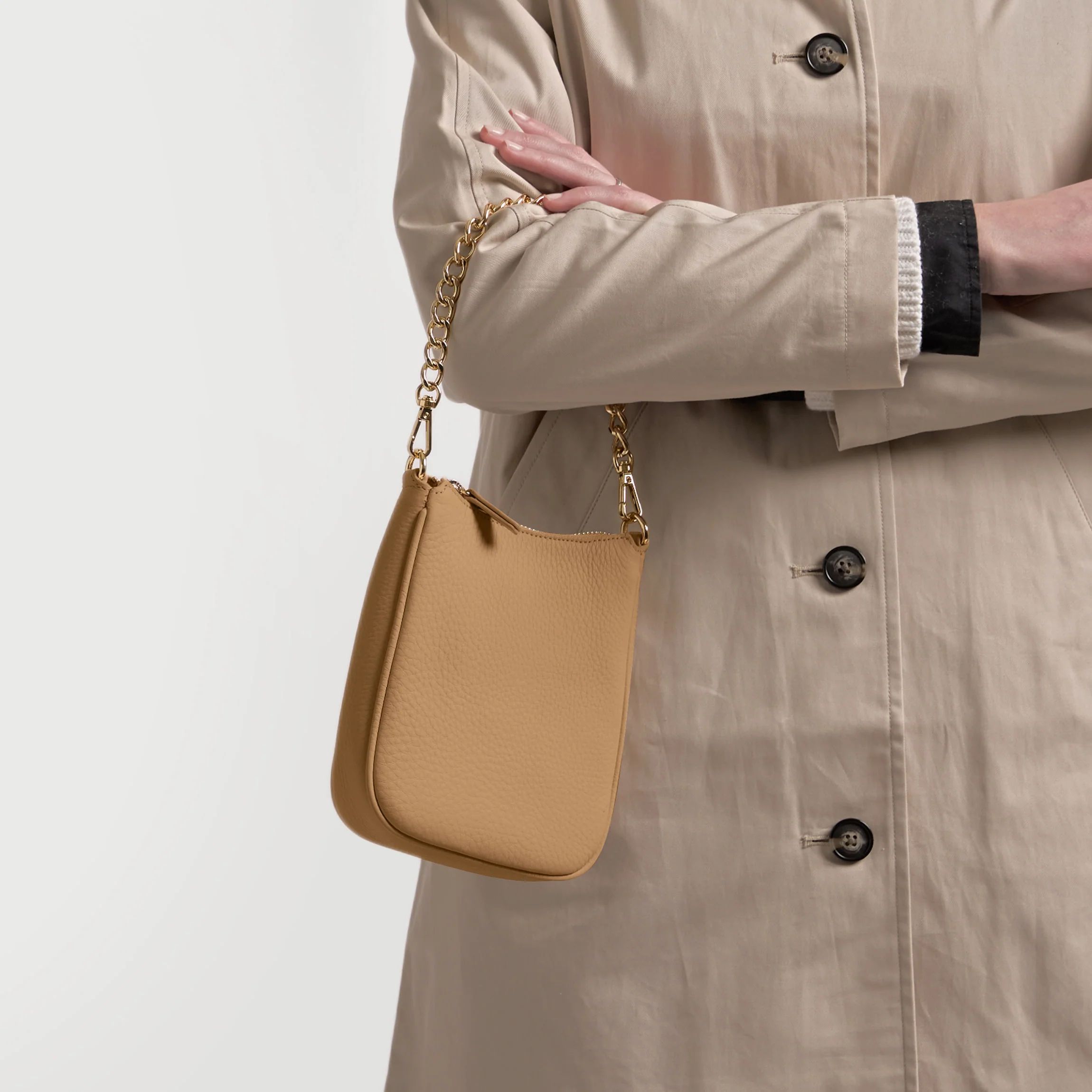 Greta Chain Vertical Sling Camel - Image 4
