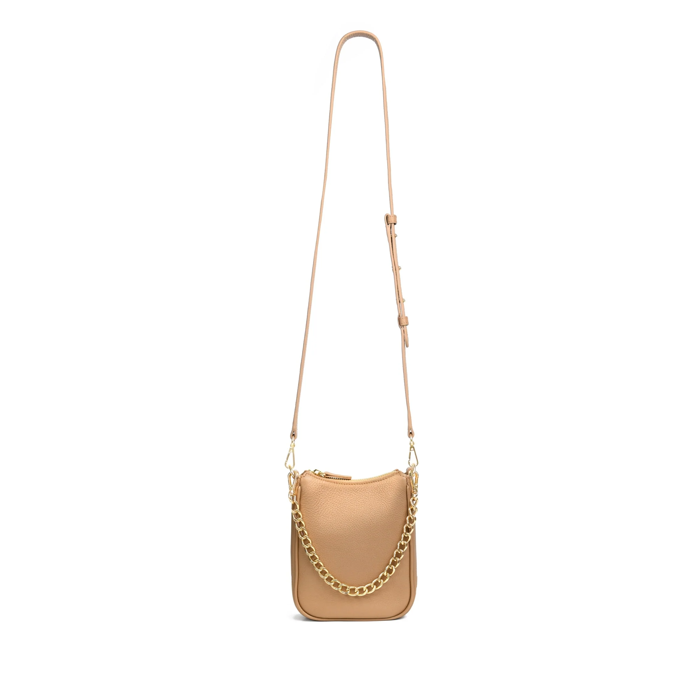 Greta Chain Vertical Sling Camel - Image 5