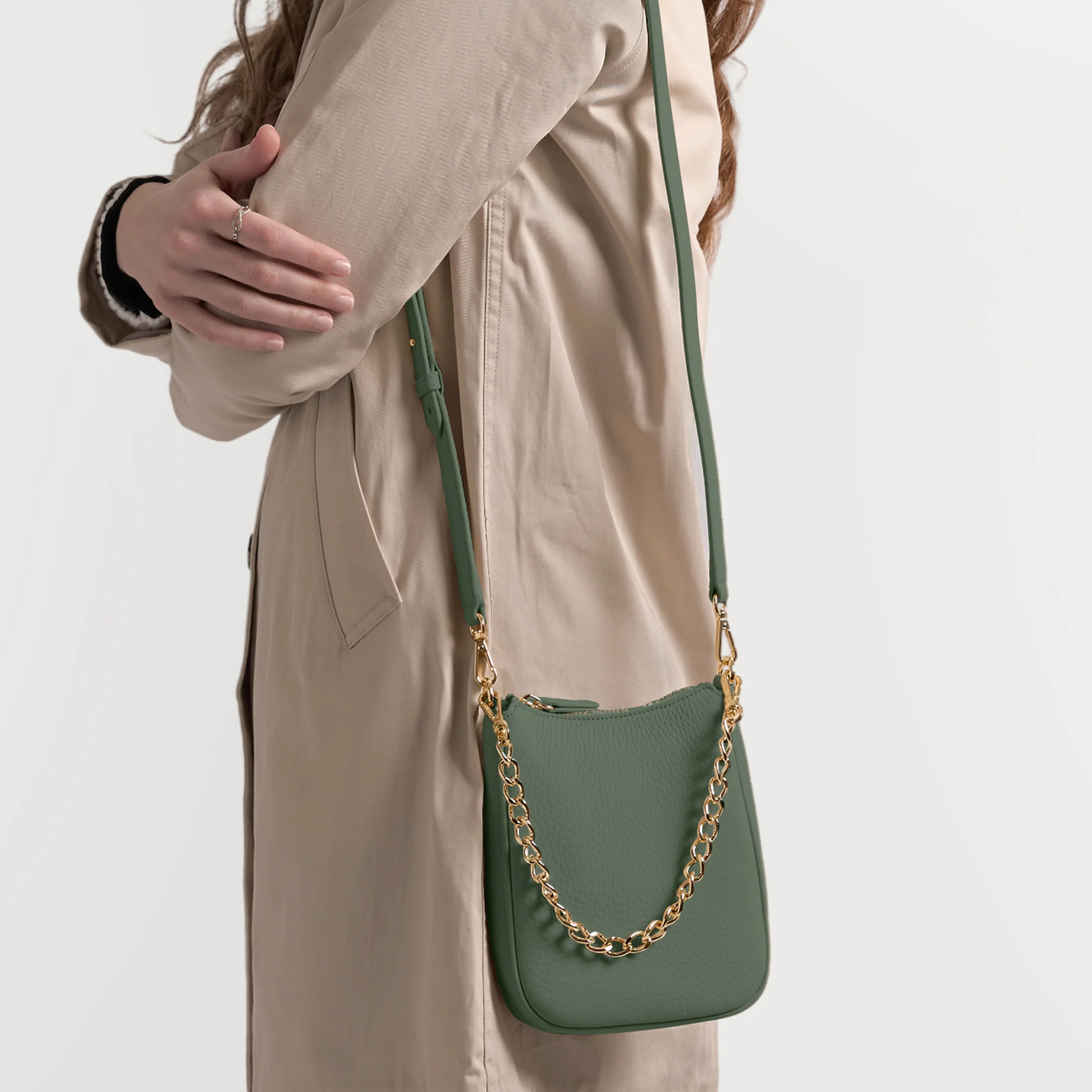 Greta Chain Vertical Sling Moss - Image 3