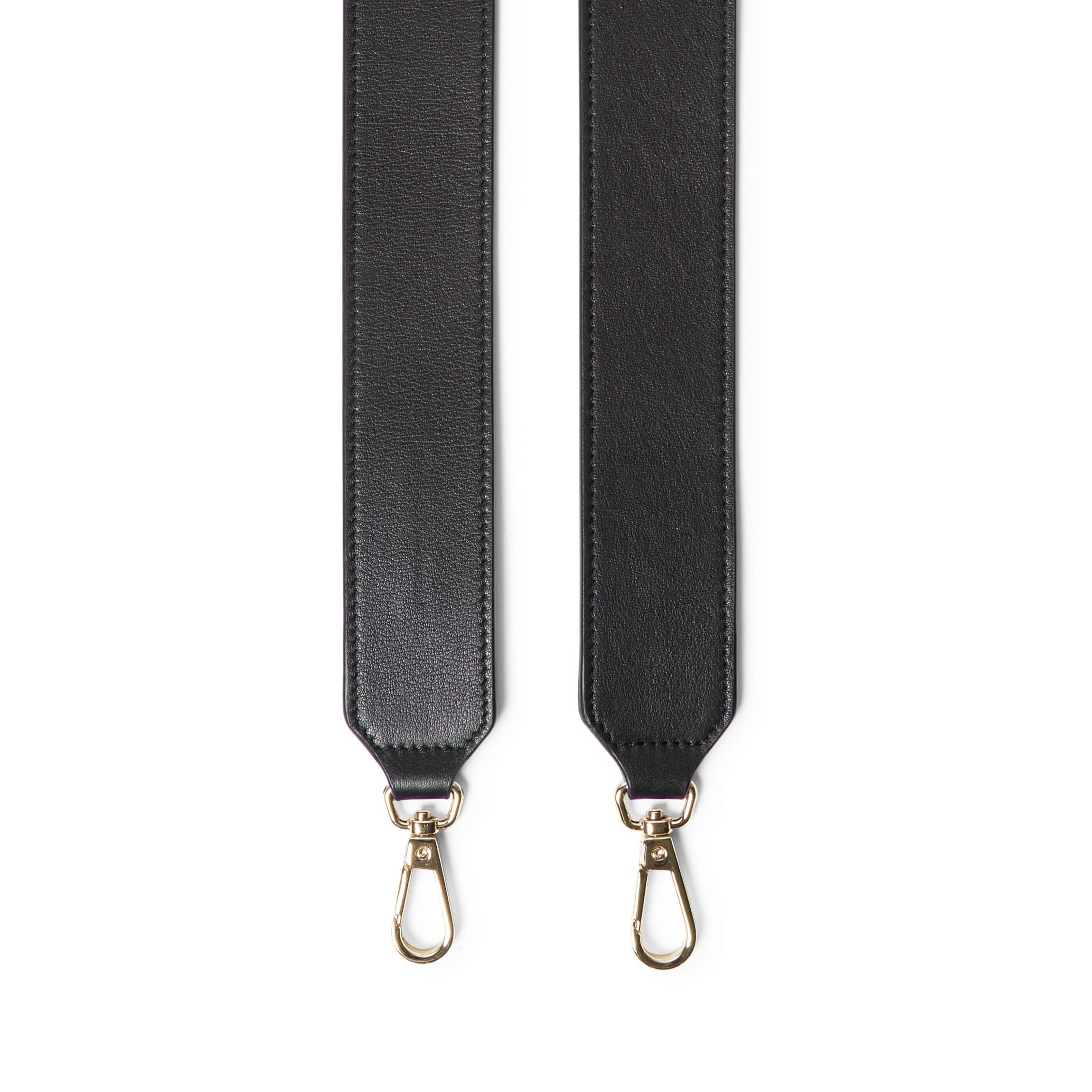 Guitar Short Strap Black Onyx Light Gold Hardware - Image 2