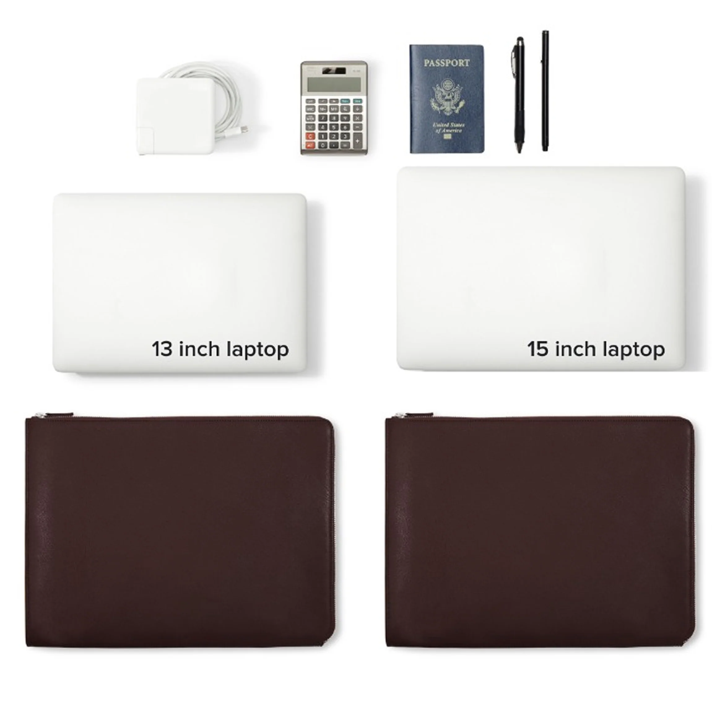 Gusseted Document and Laptop Holder Brown - Image 3