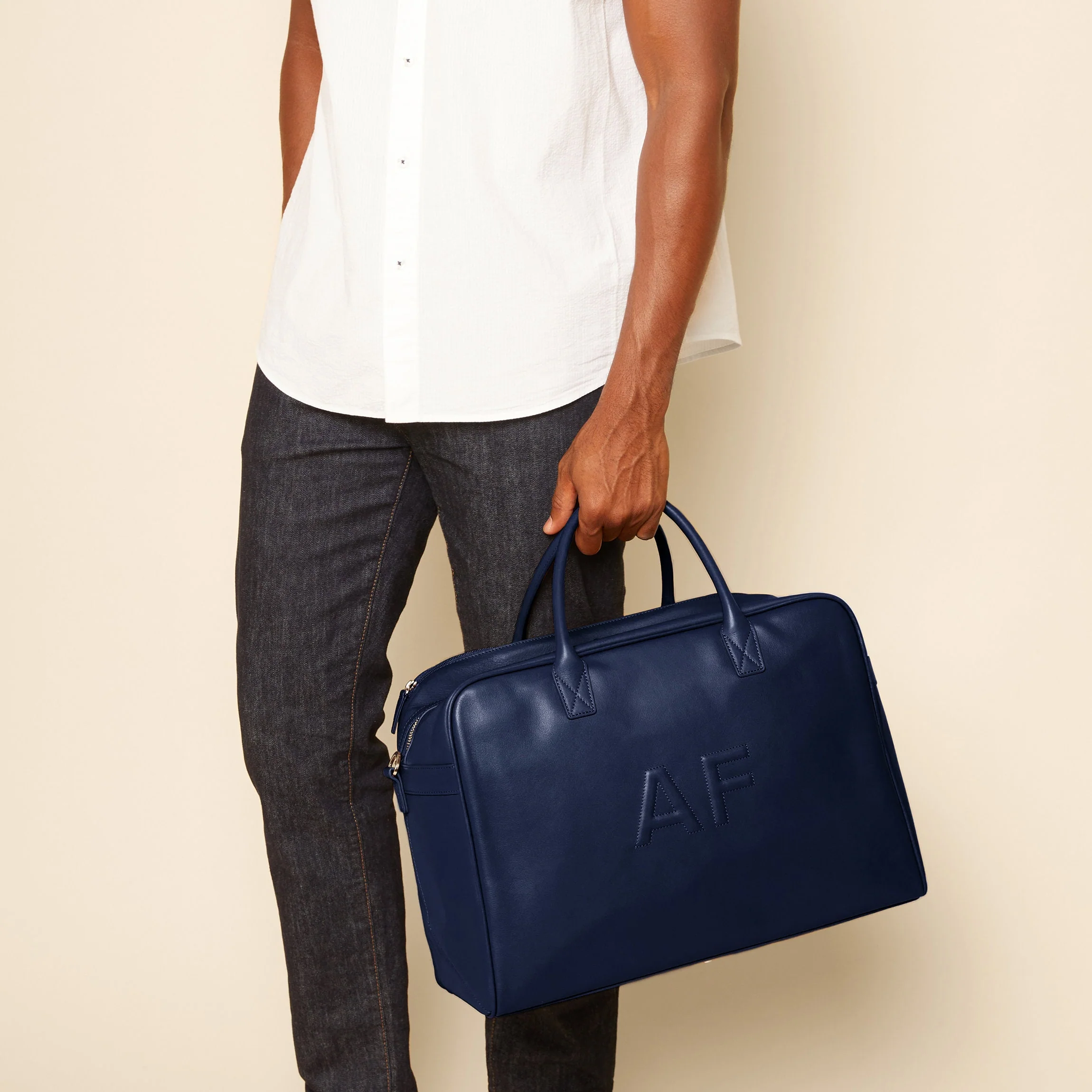Harwood Weekender Navy Blue - Image 3