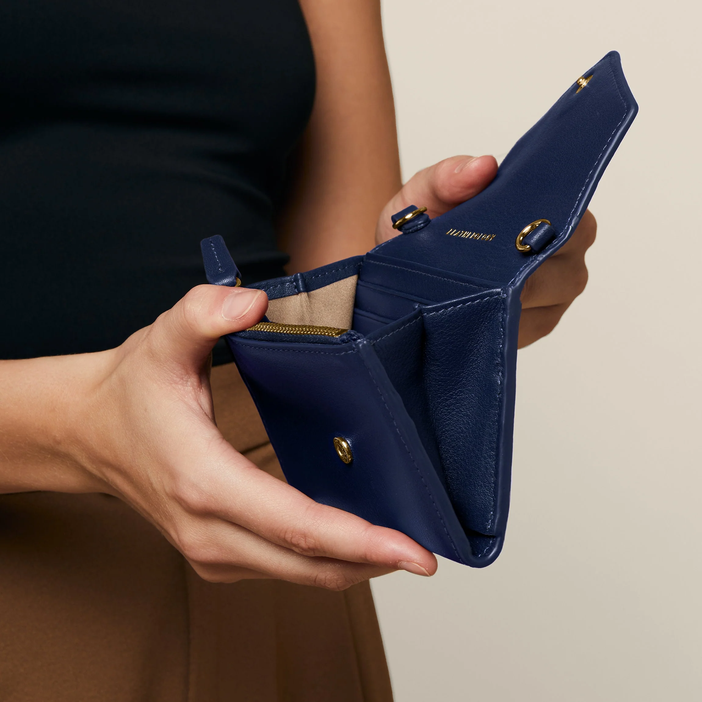 Haven Compact Wallet Navy Blue - Image 3