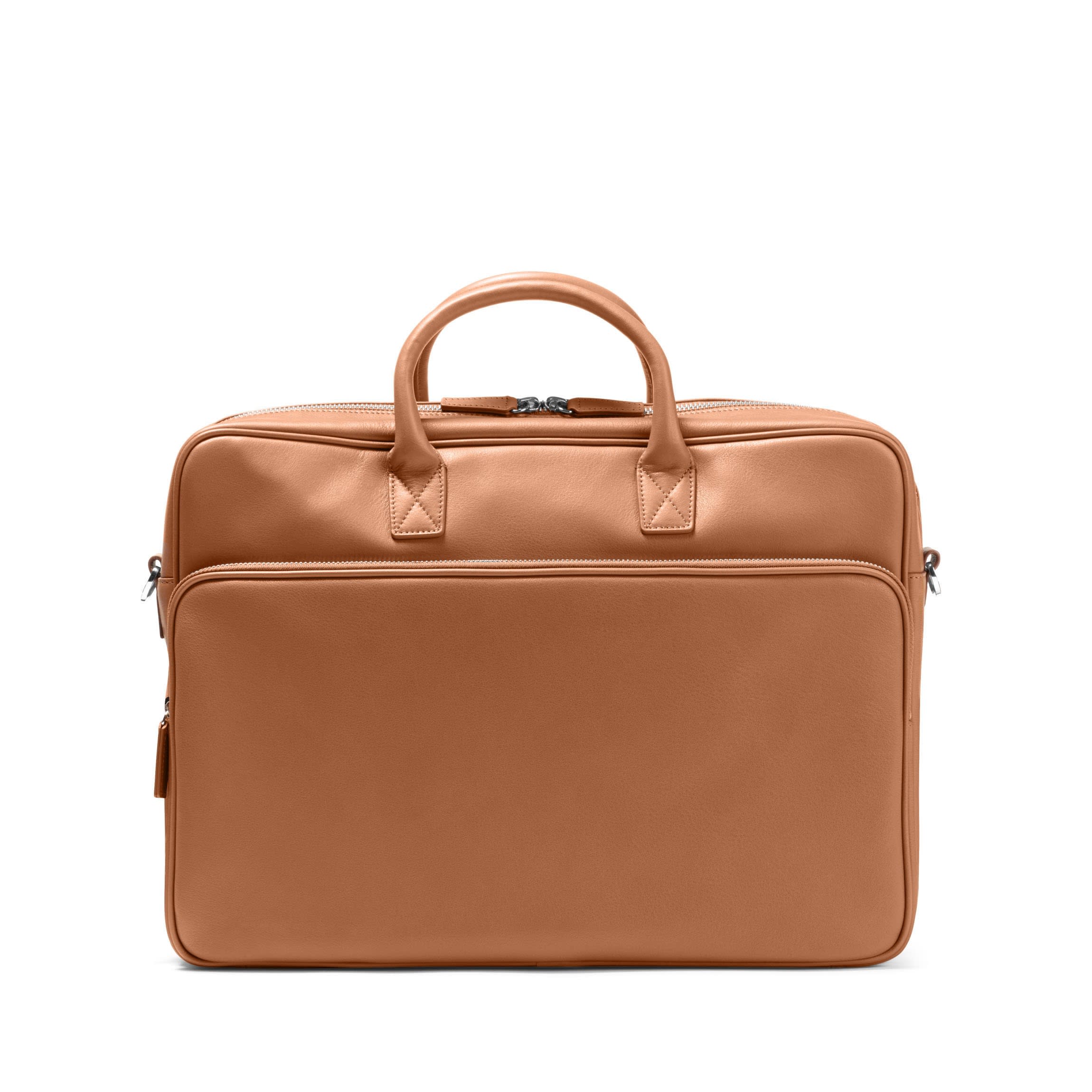Henderson Laptop Brief Bag Cognac