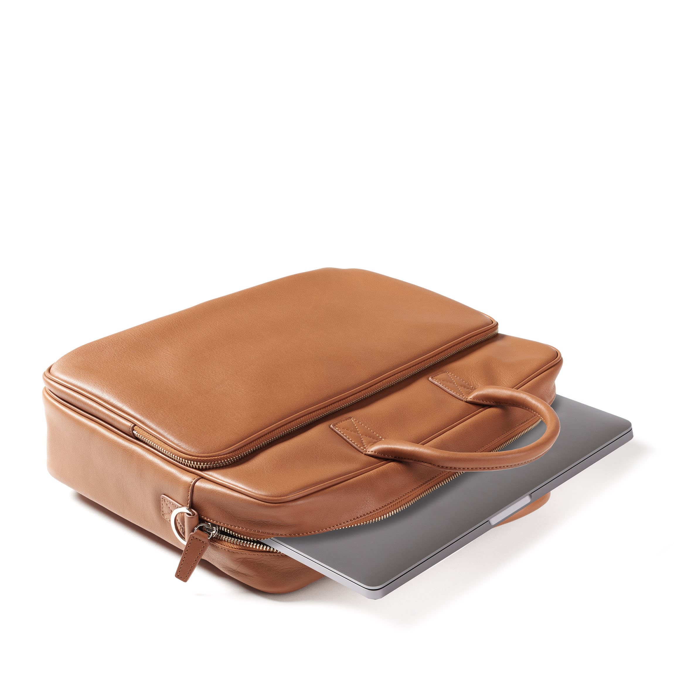 Henderson Laptop Brief Bag Cognac - Image 6