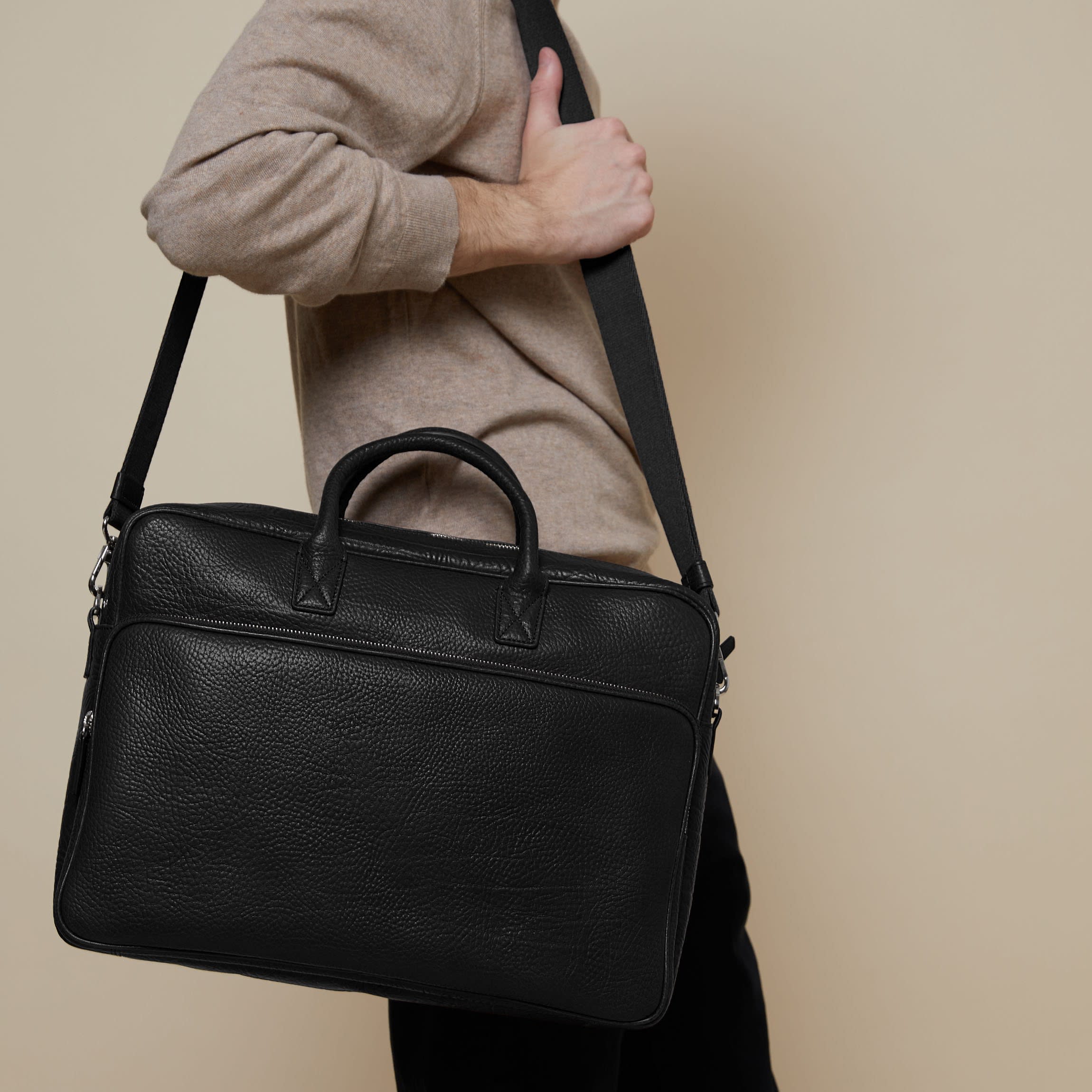Henderson Laptop Brief Bag Ebony - Image 3