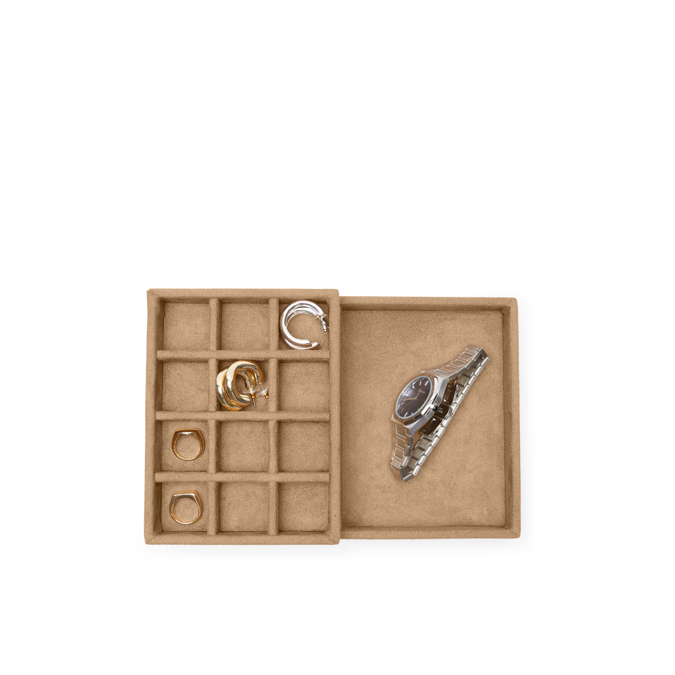 Jewelry Insert Set Tan Microsuede - Image 3