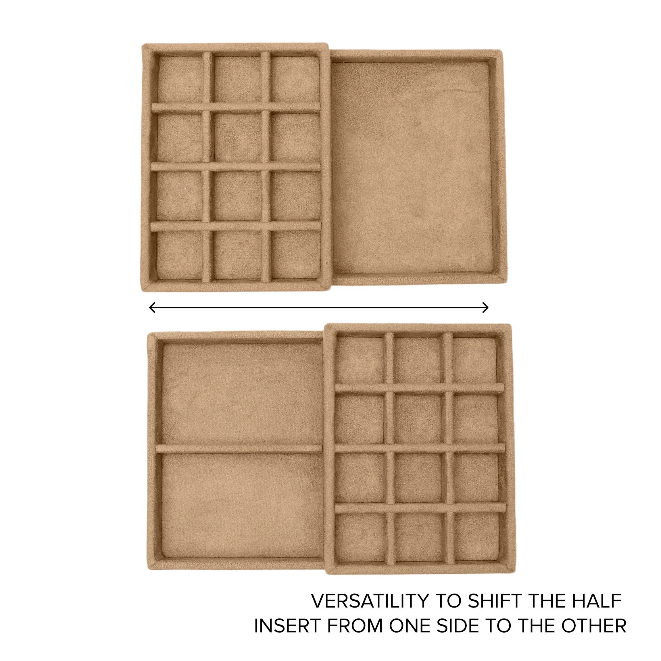Jewelry Insert Set Tan Microsuede - Image 6