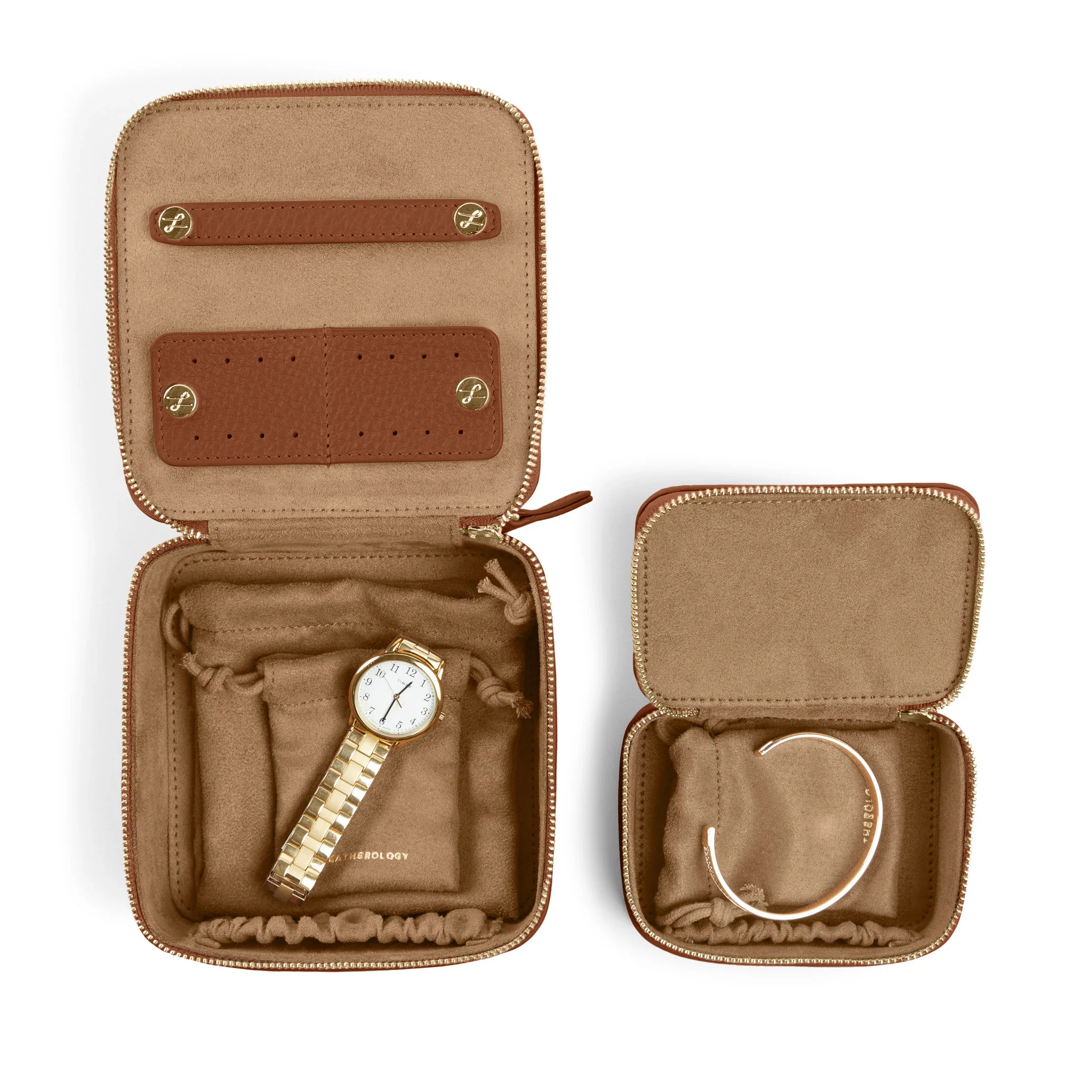 Jewelry Organizer Set Saddle Brown - Image 2