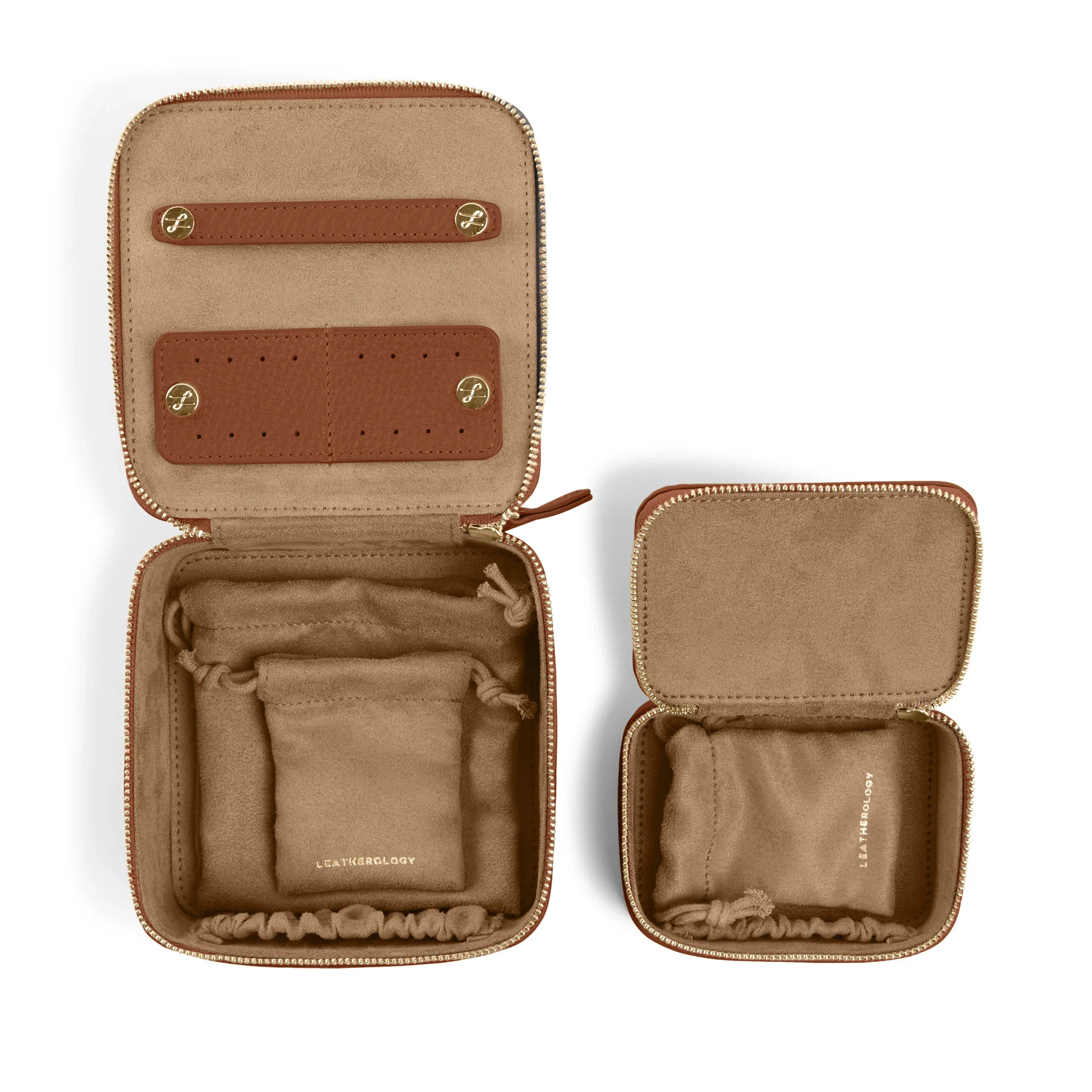 Jewelry Organizer Set Saddle Brown - Image 3