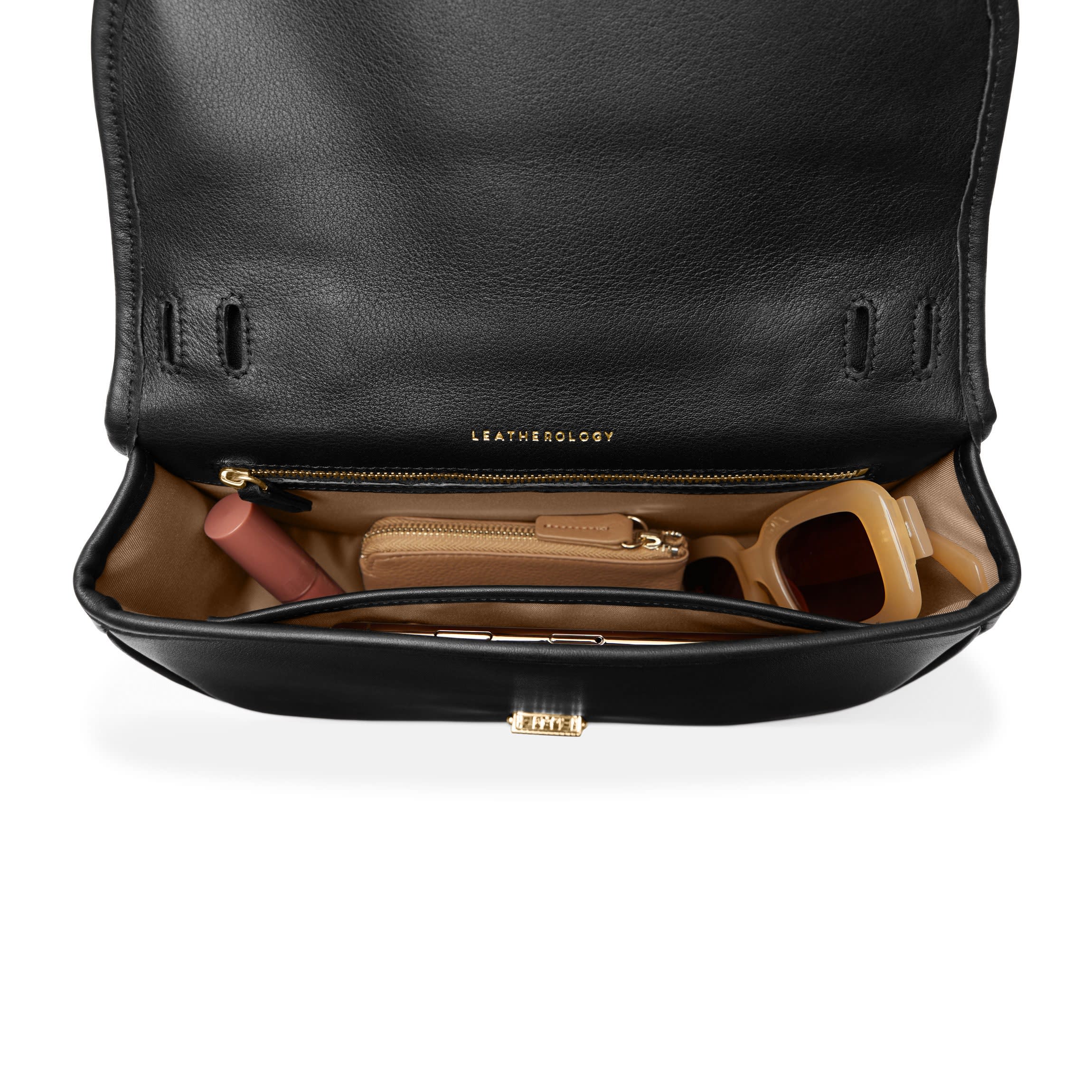 Katy Medium Saddle Bag Black Onyx - Image 7