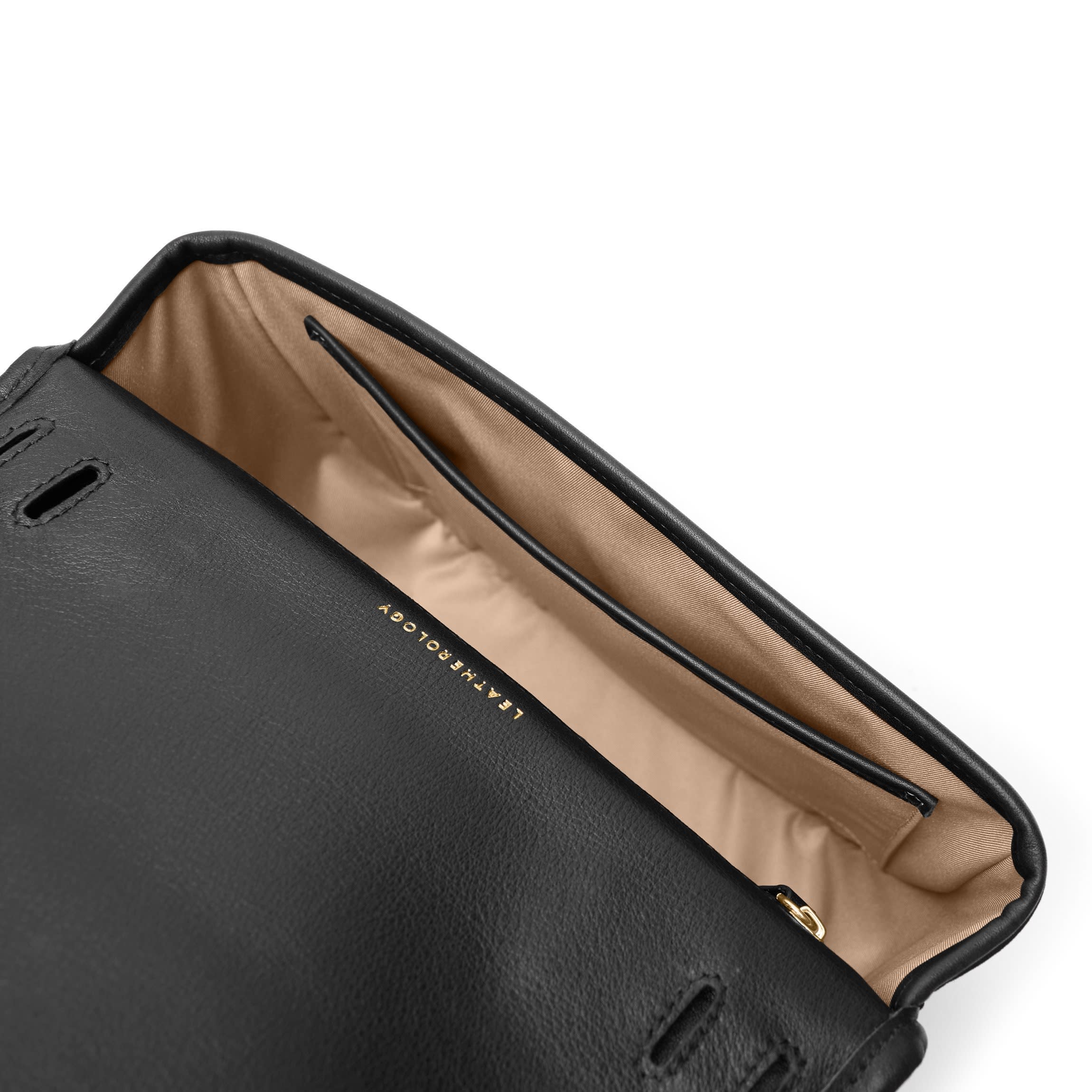 Katy Medium Saddle Bag Black Onyx - Image 8