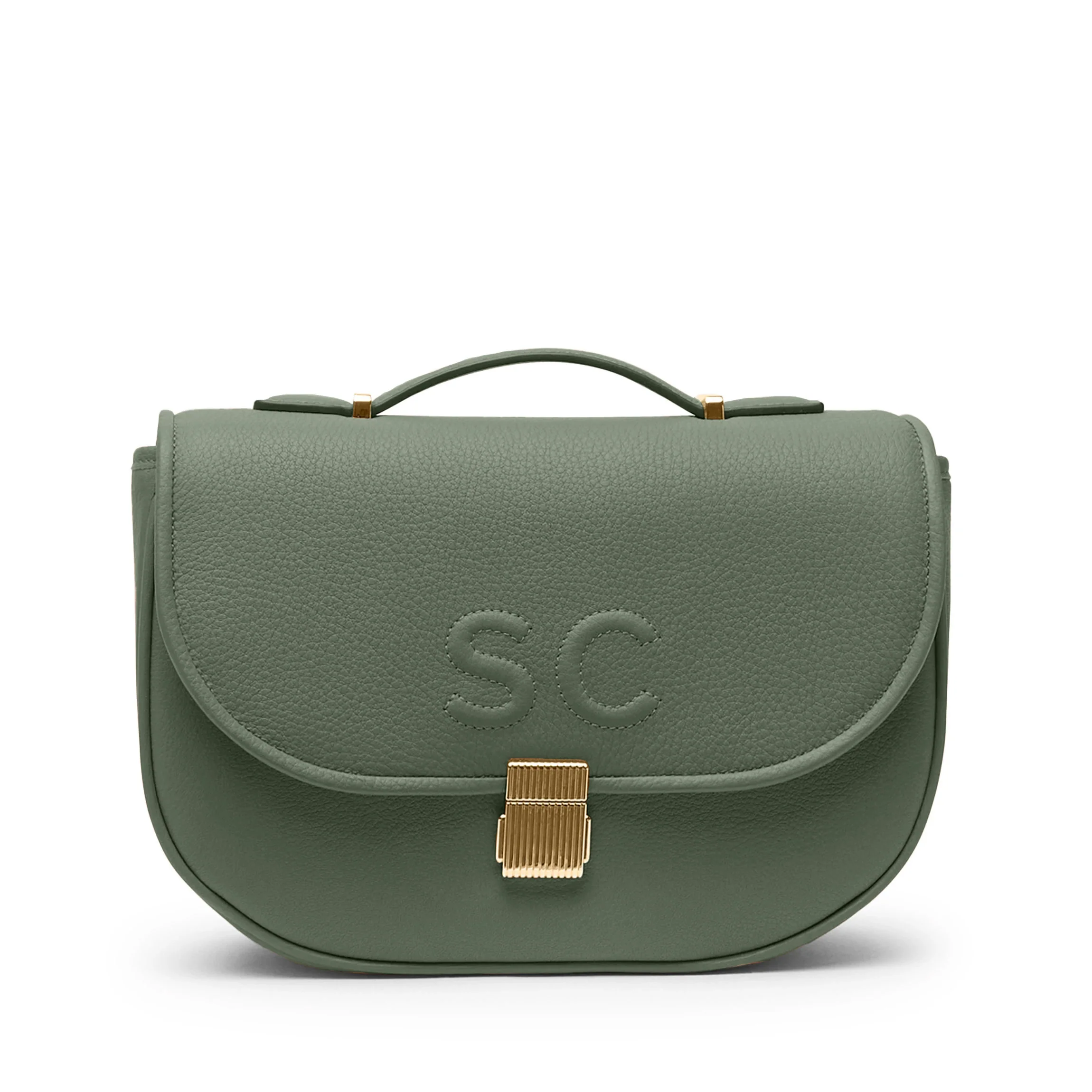 Katy Medium Saddle Bag Moss - Image 10
