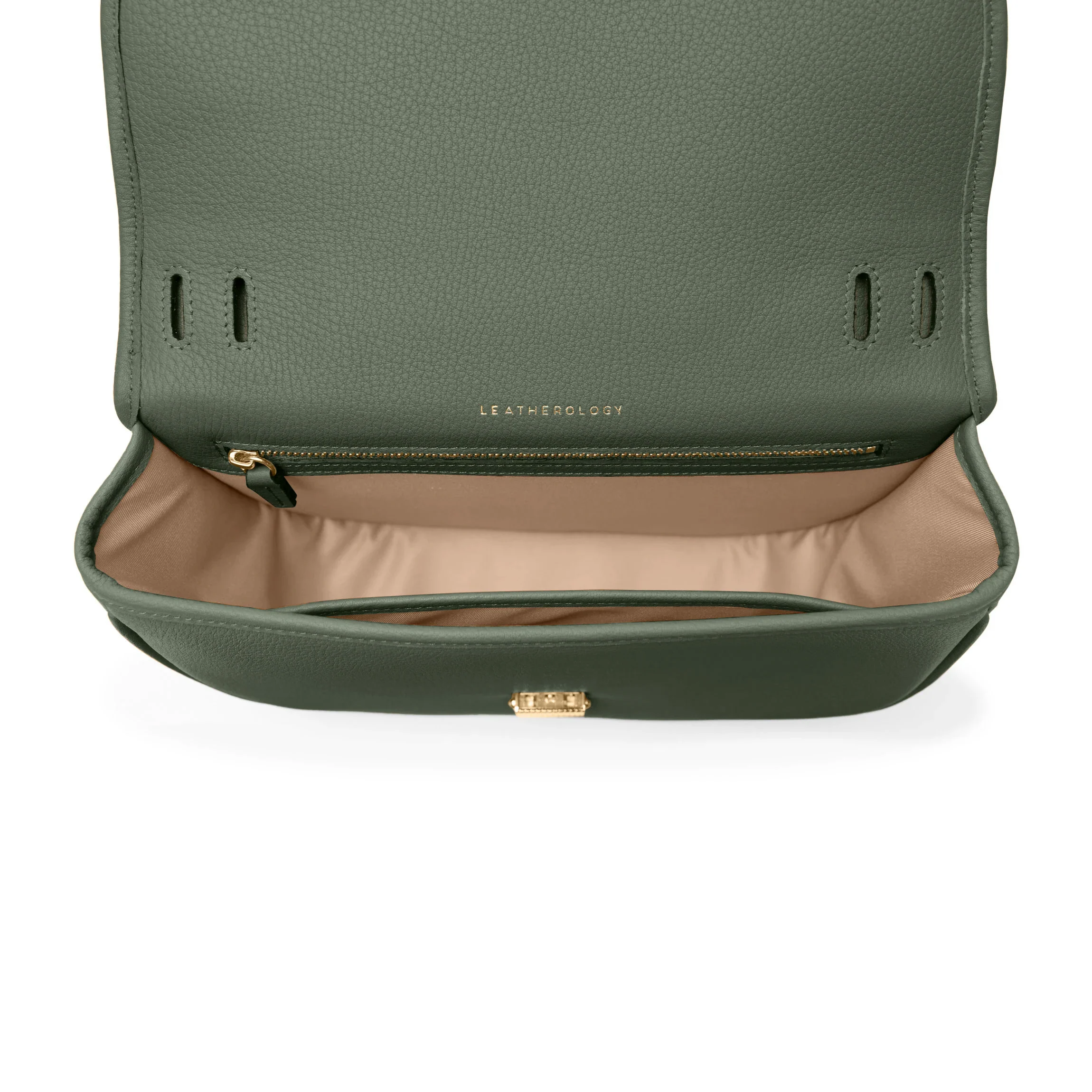 Katy Medium Saddle Bag Moss - Image 6
