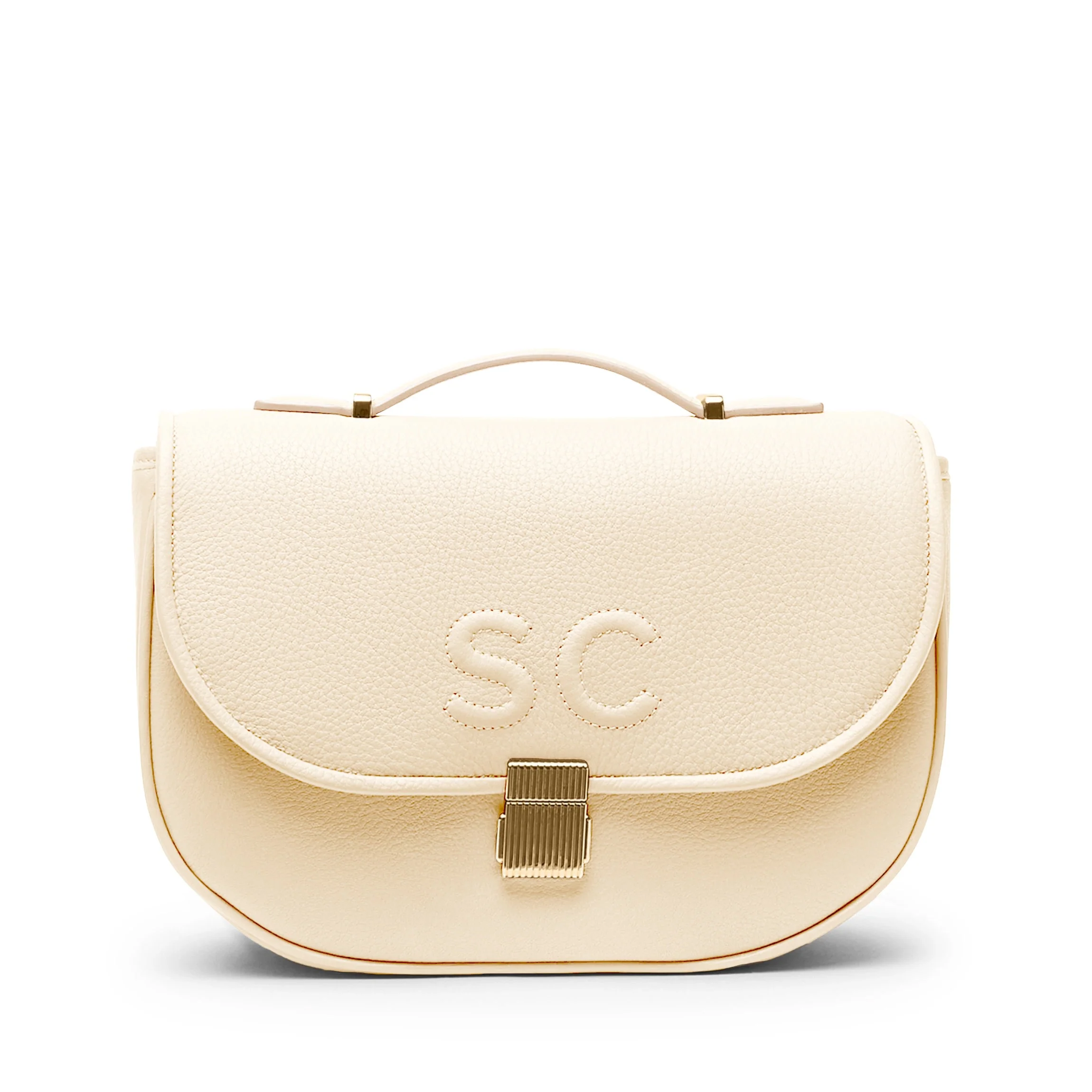 Katy Medium Saddle Bag Sand - Image 9