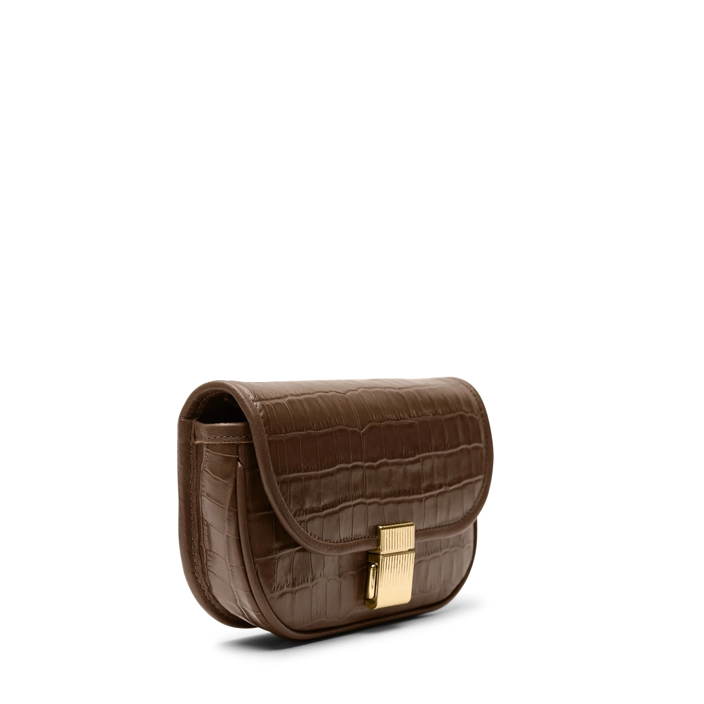 Katy Mini Belt Bag Cocoa Croc - Image 11