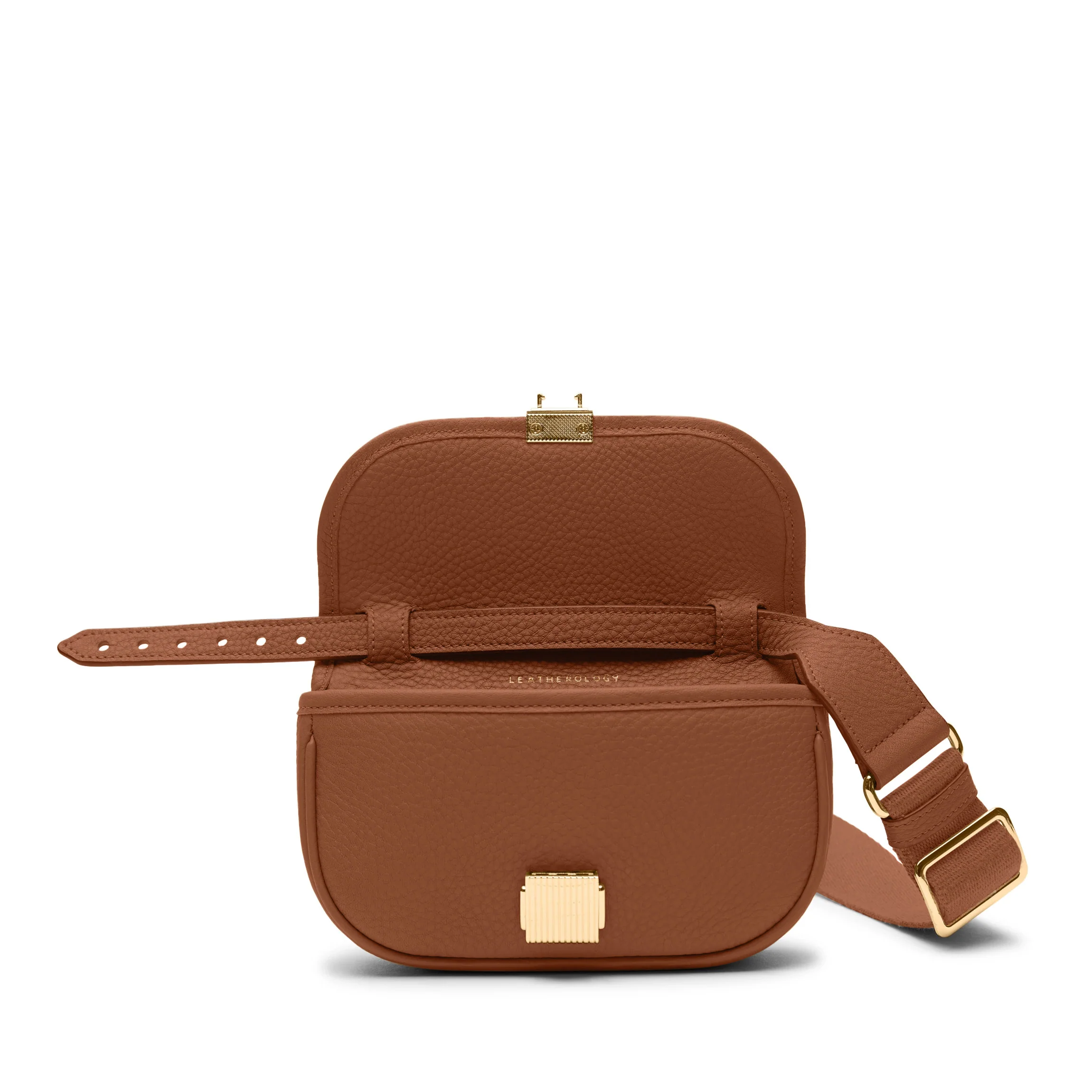 Katy Mini Belt Bag Saddle Brown - Image 6