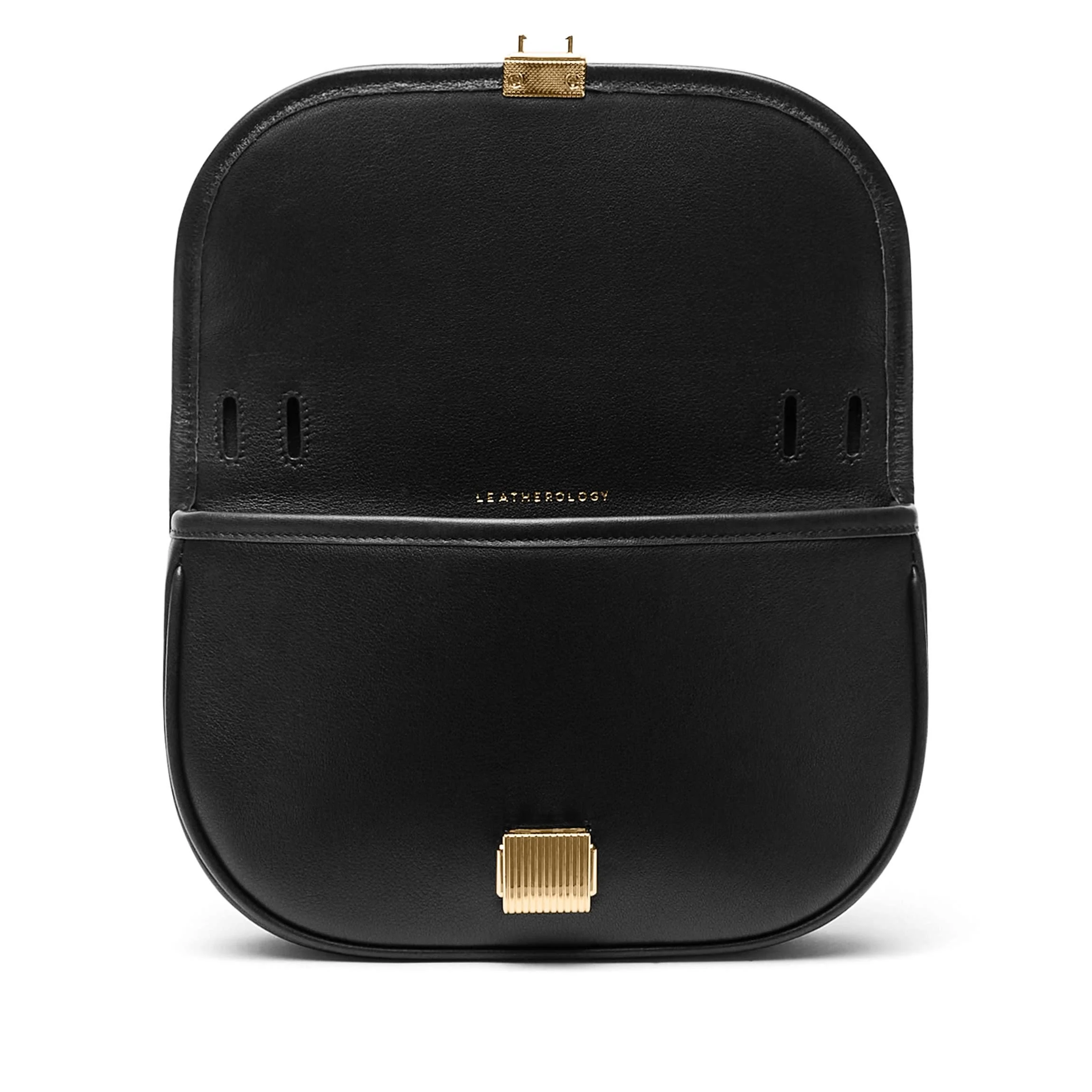 Katy Small Saddle Crossbody Black Onyx - Image 3