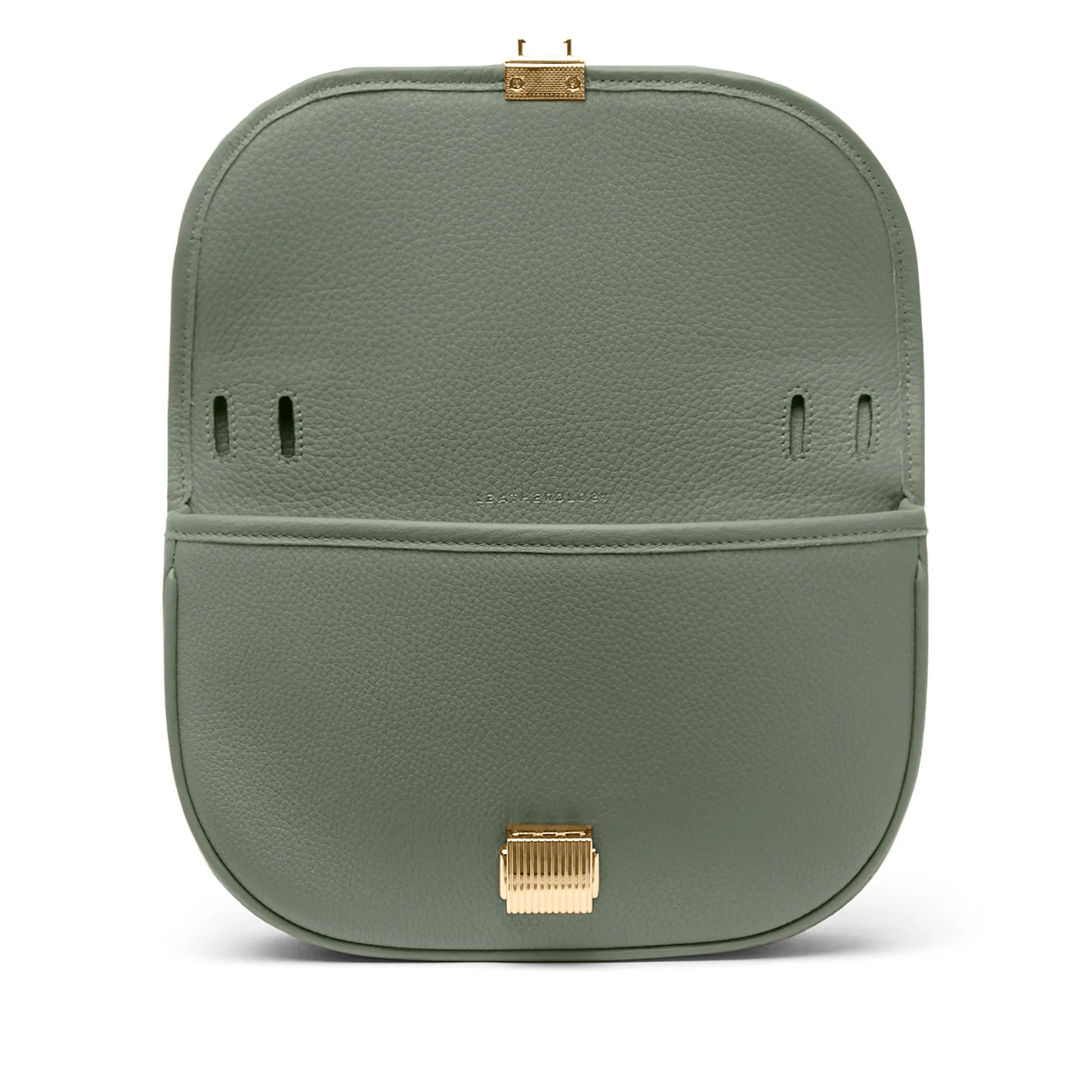 Katy Small Saddle Crossbody Moss - Image 3