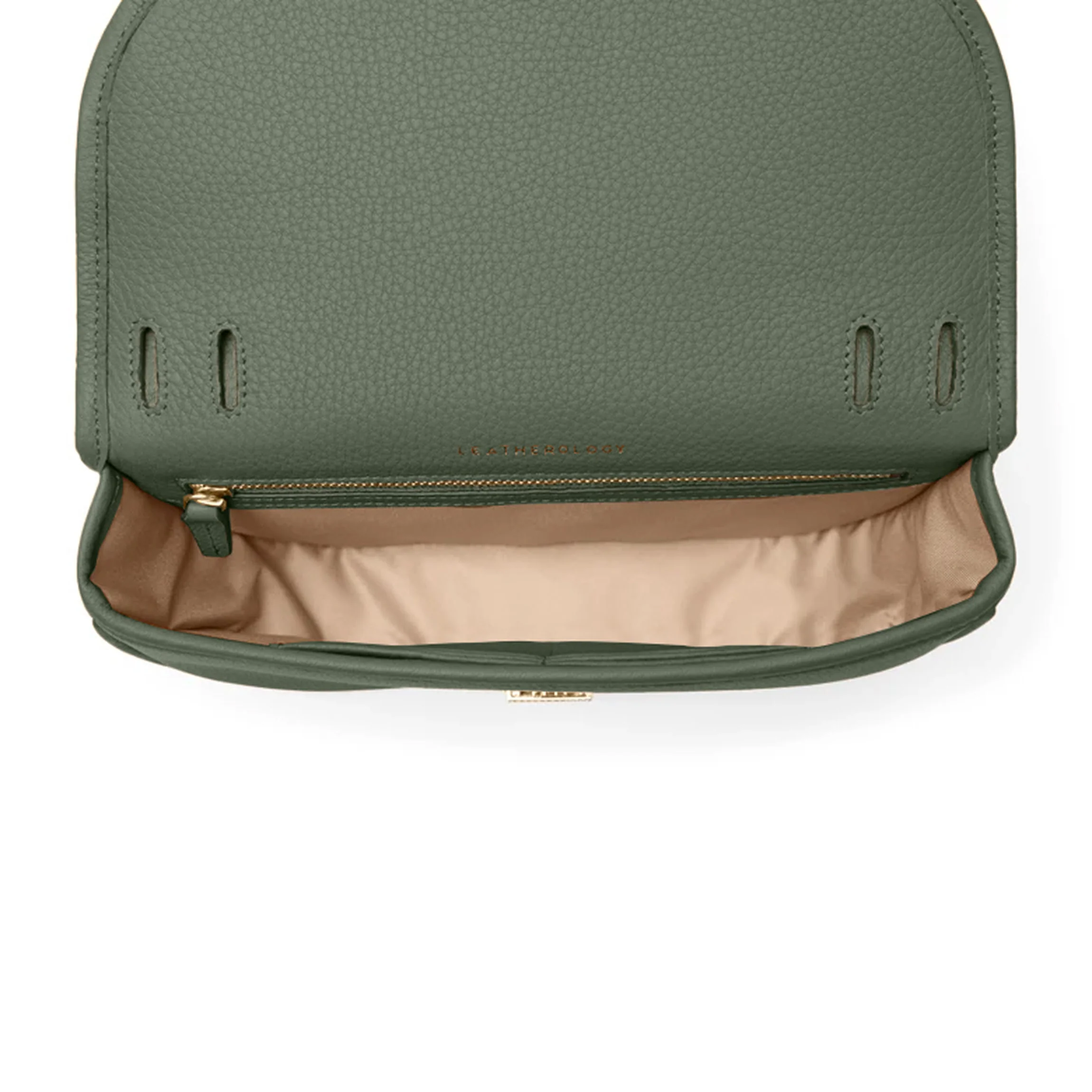 Katy Small Saddle Crossbody Moss - Image 6