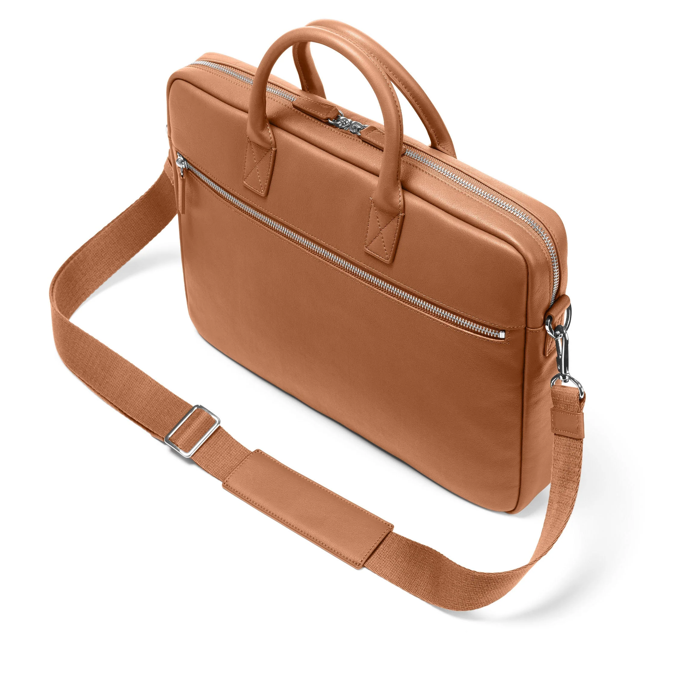 Knox Slim Laptop Bag Cognac - Image 2