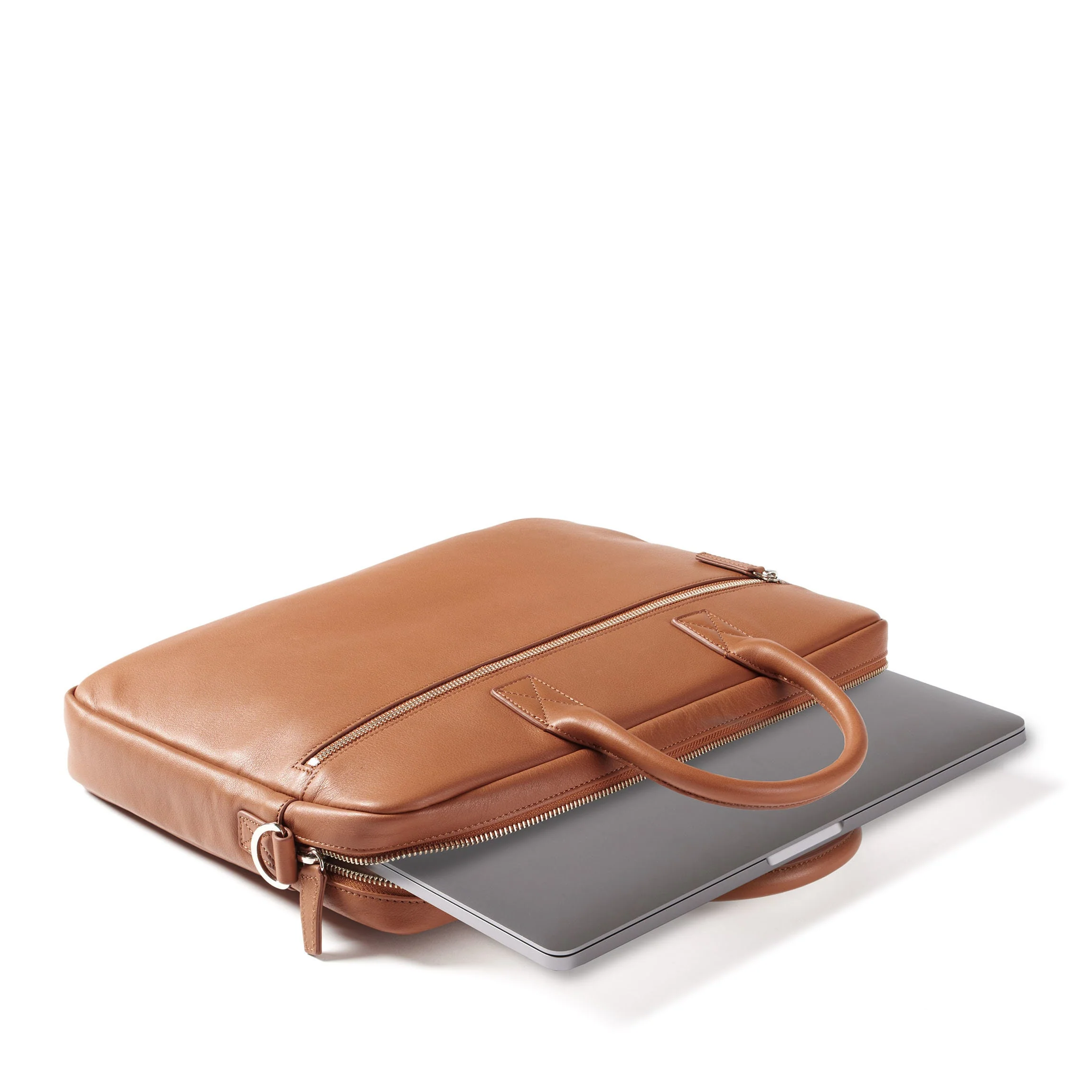 Knox Slim Laptop Bag Cognac - Image 7