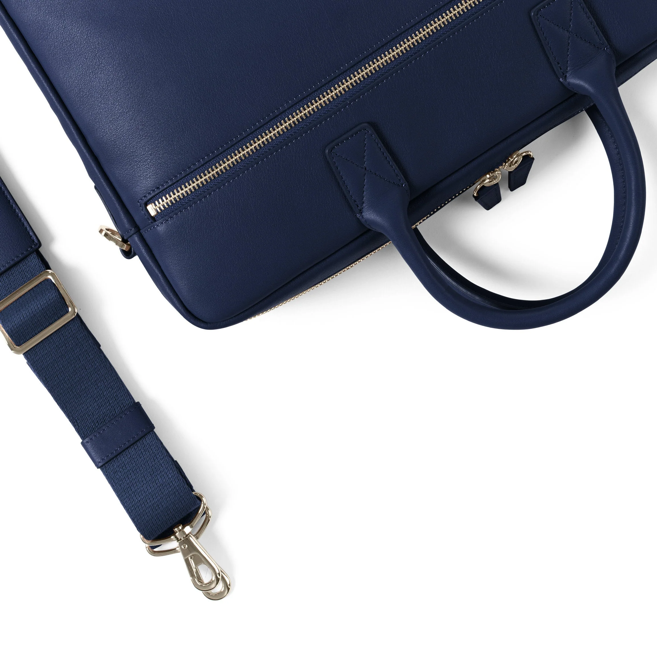 Knox Slim Laptop Bag Navy Blue - Image 3