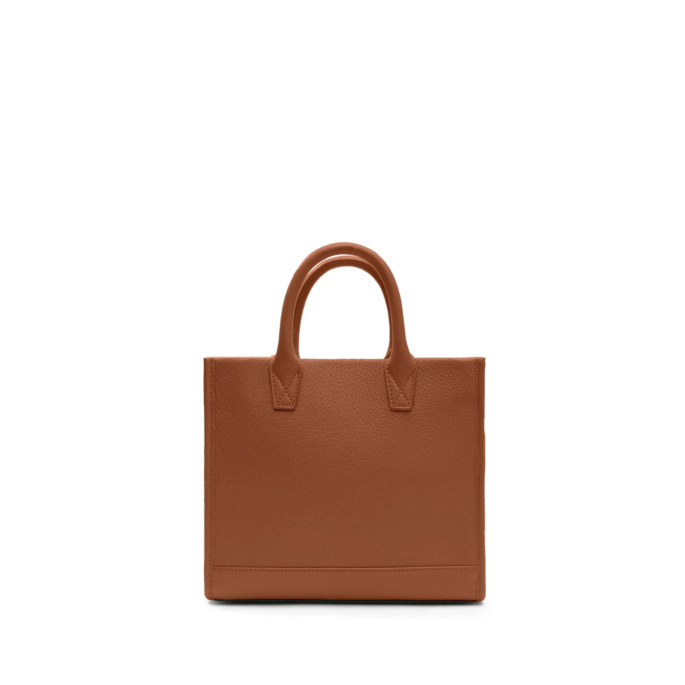 Kress Mini Top Handle Bag Saddle Brown