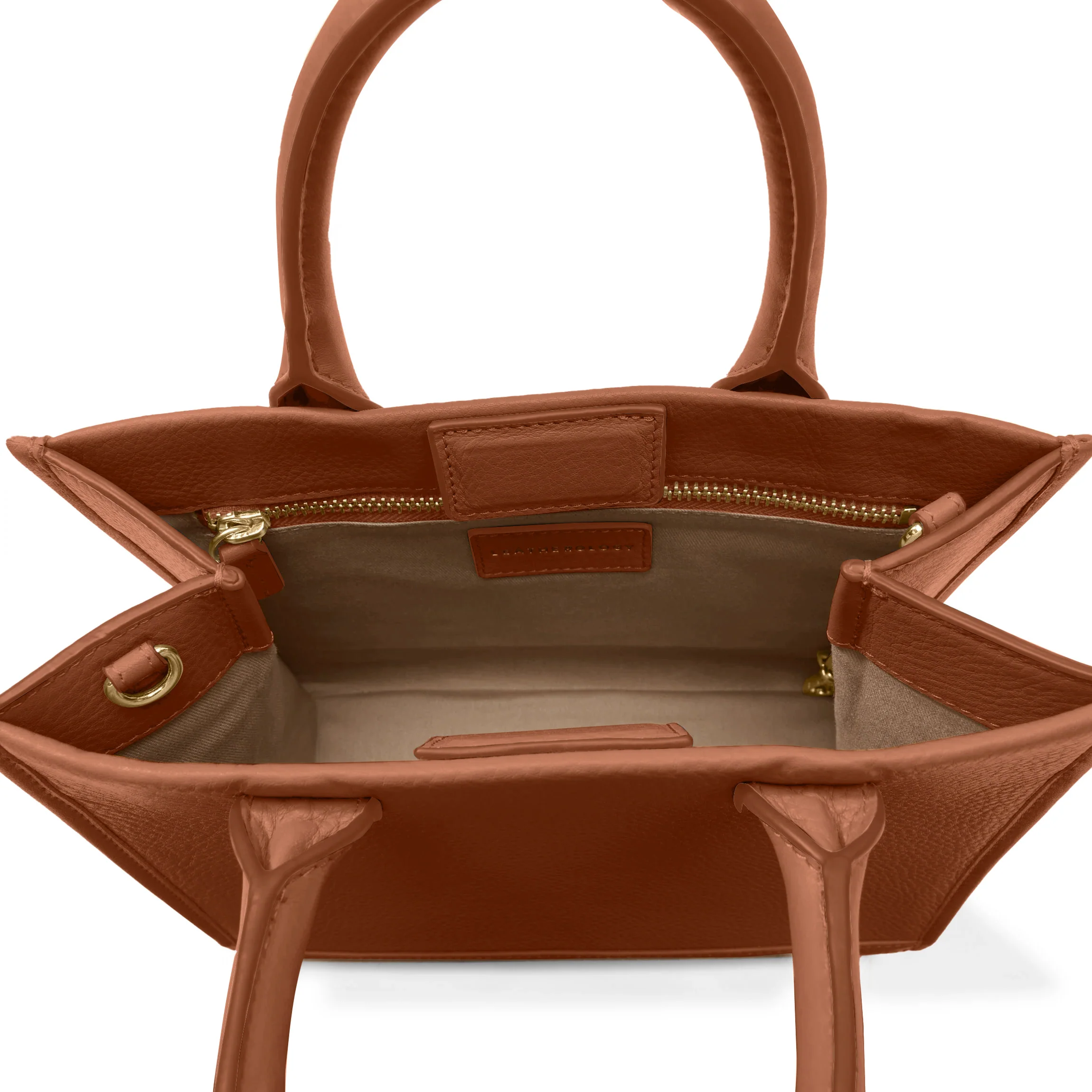 Kress Mini Top Handle Bag Saddle Brown - Image 4