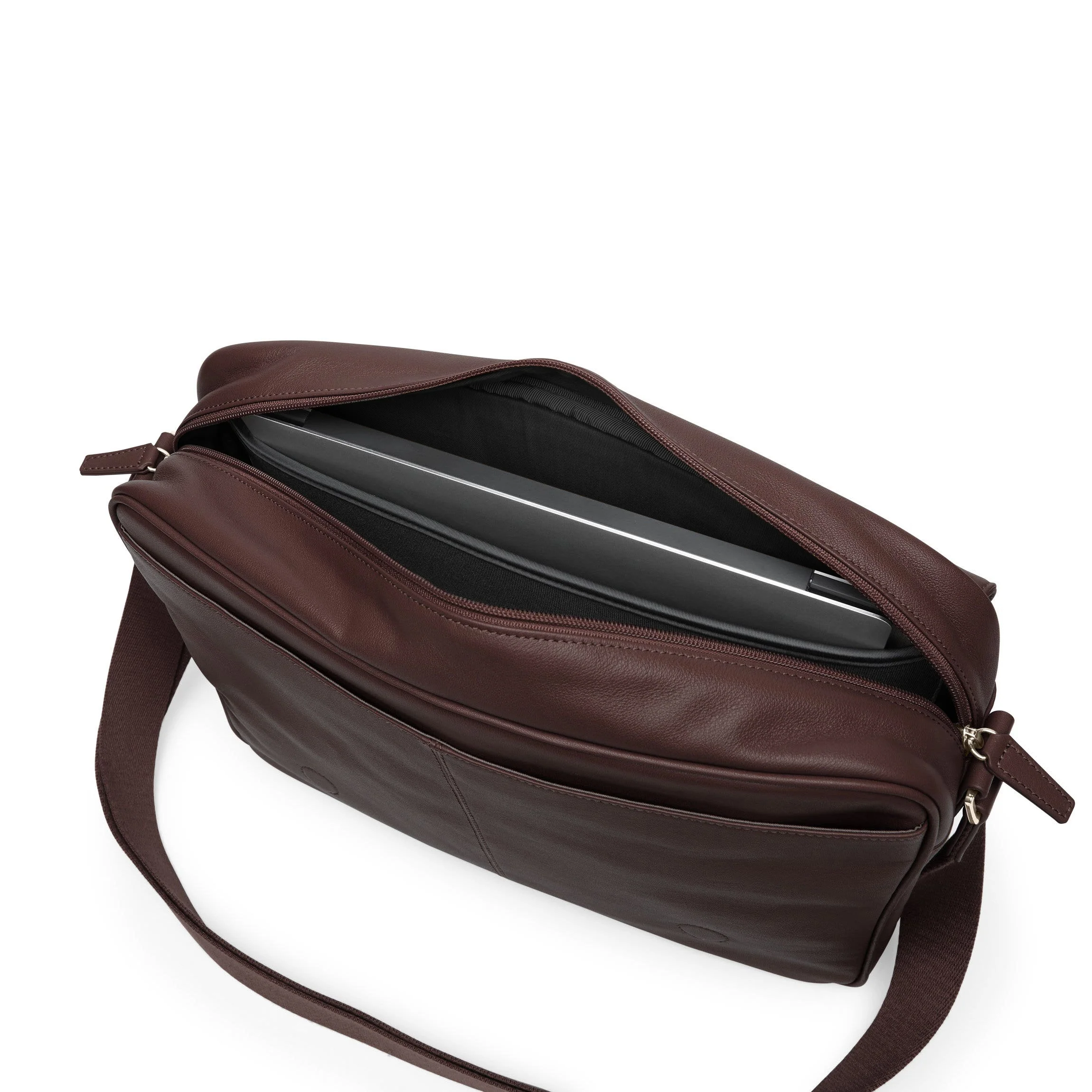 Laptop Messenger Bag Brown - Image 2