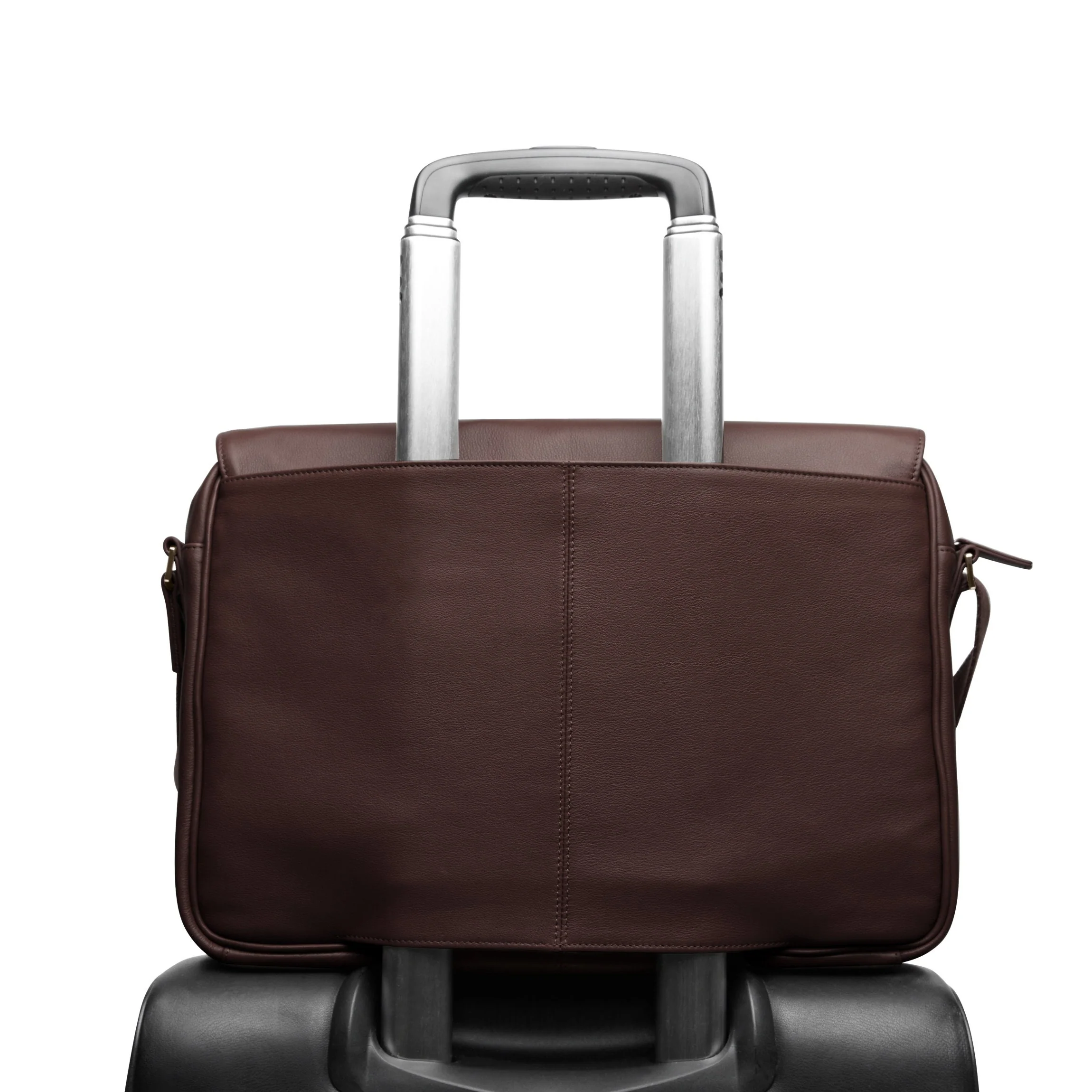 Laptop Messenger Bag Brown - Image 5