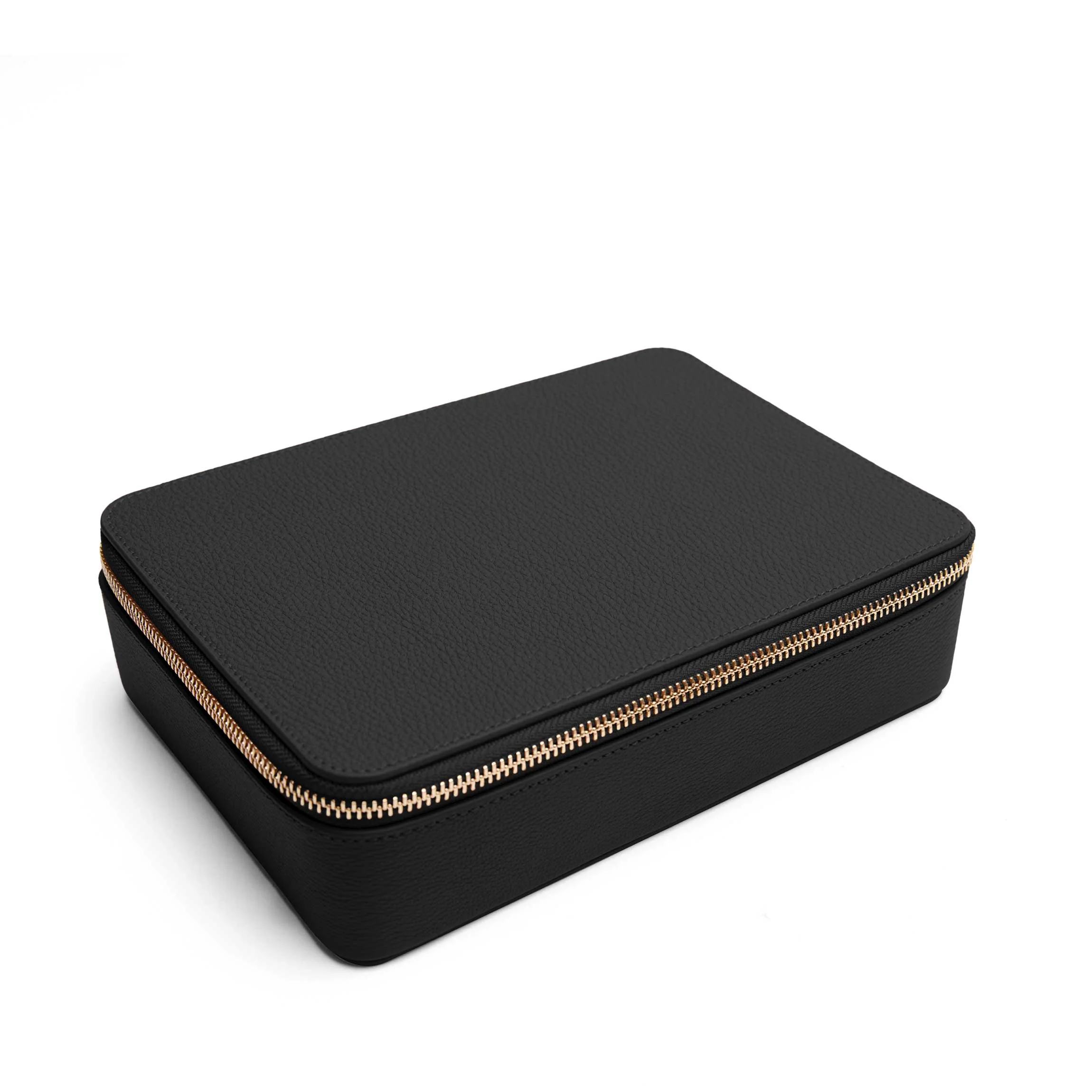 Large Jewelry Zip Case Black Pebble - Image 2
