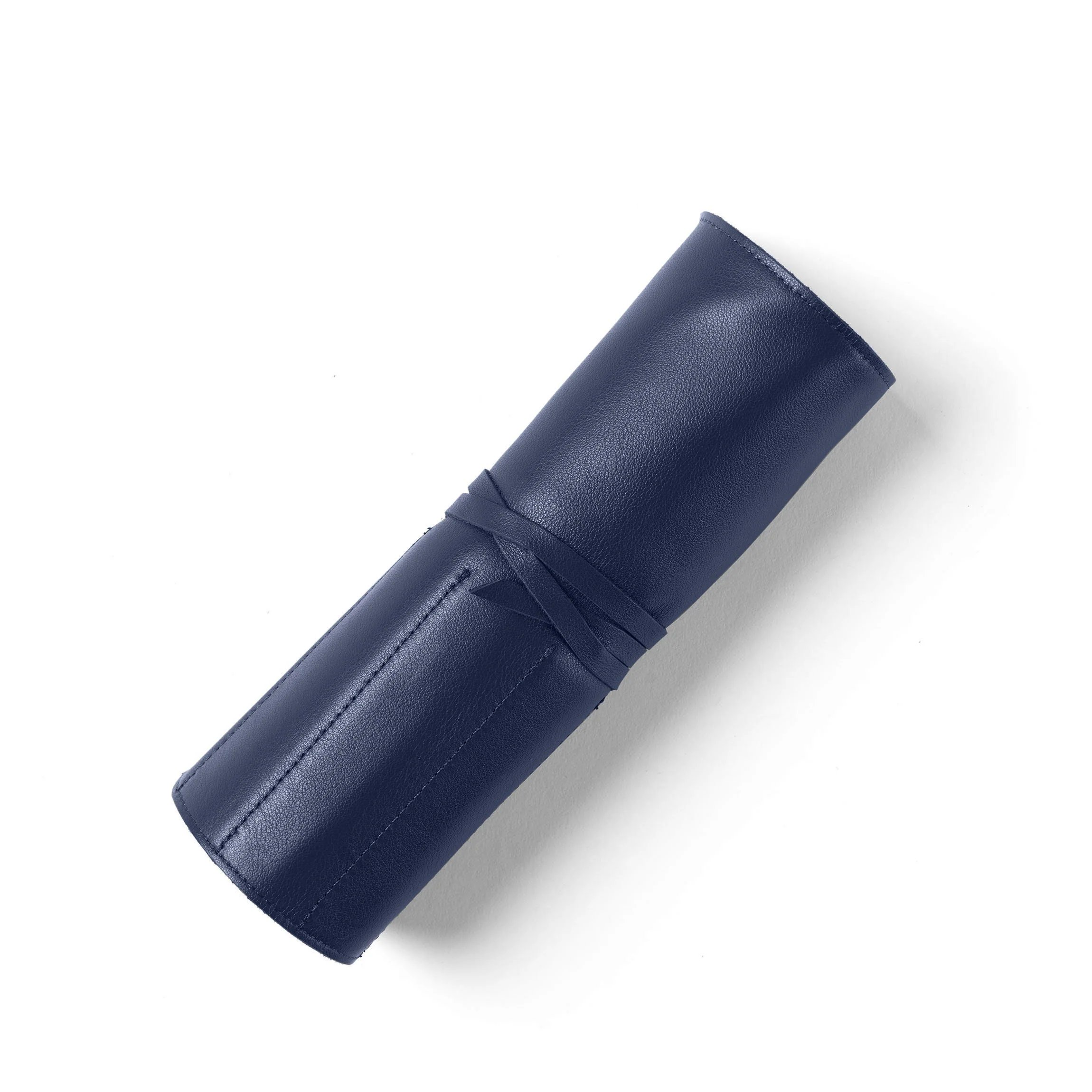 Large Makeup Brush Roll Navy Blue - Image 2