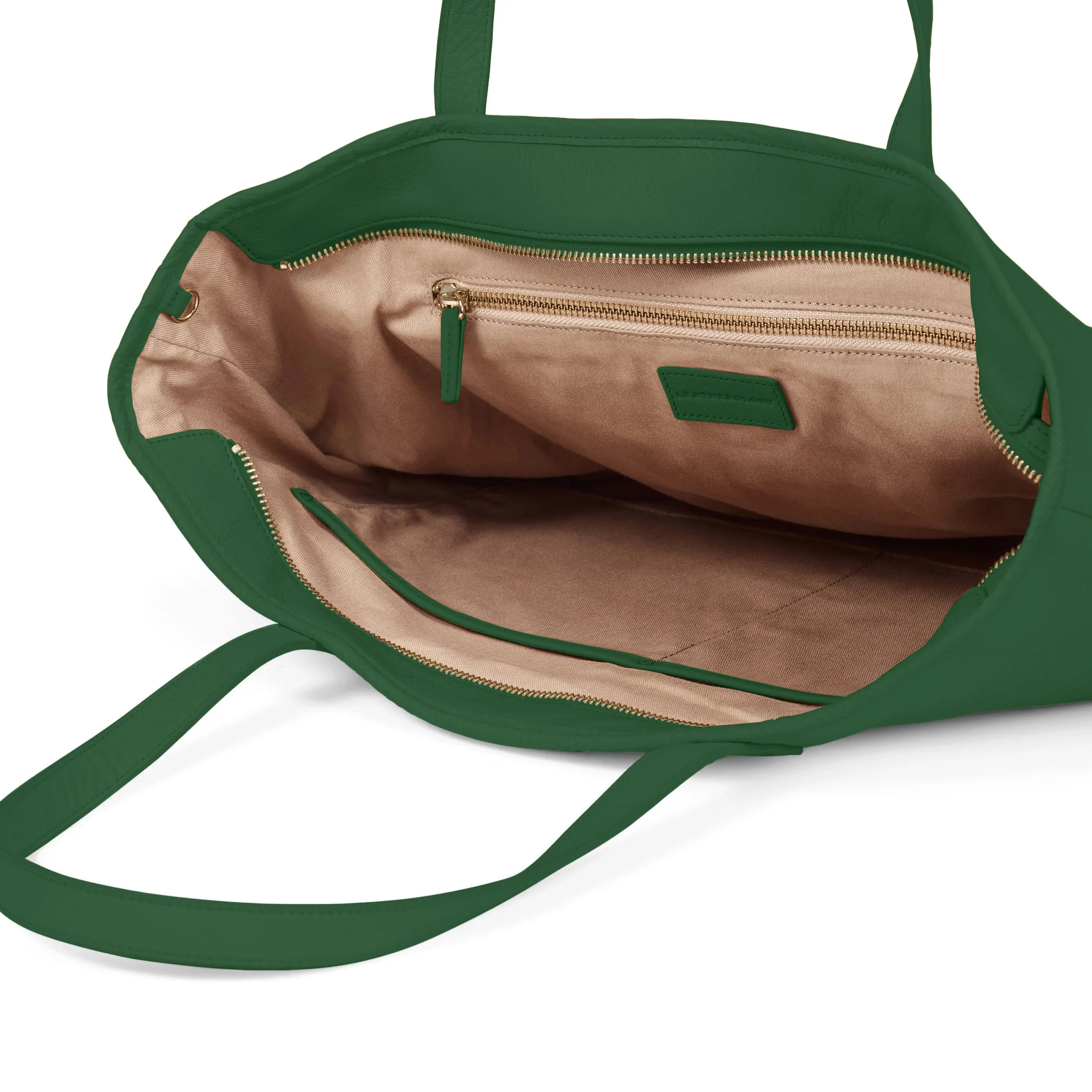 Large Zippered Downtown Tote Fairway Green - Image 4