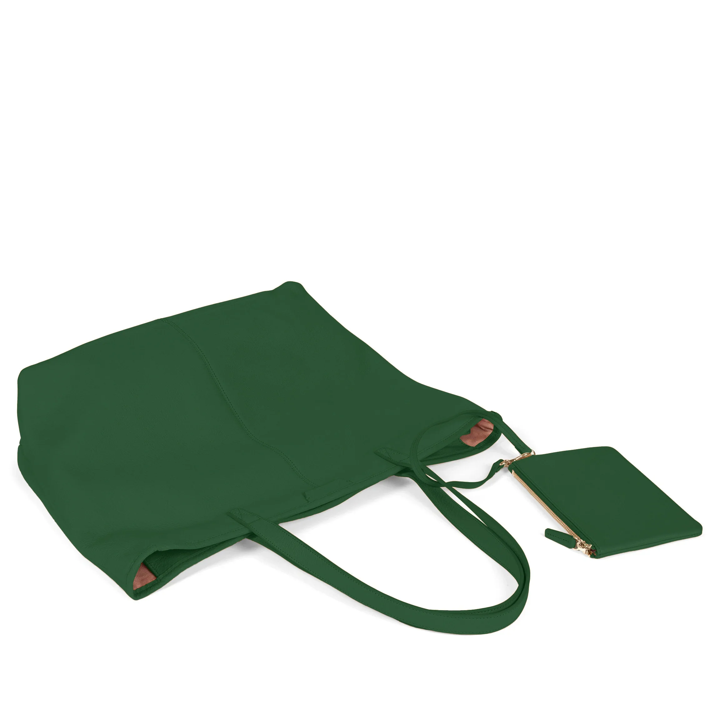 Large Zippered Downtown Tote Fairway Green - Image 5