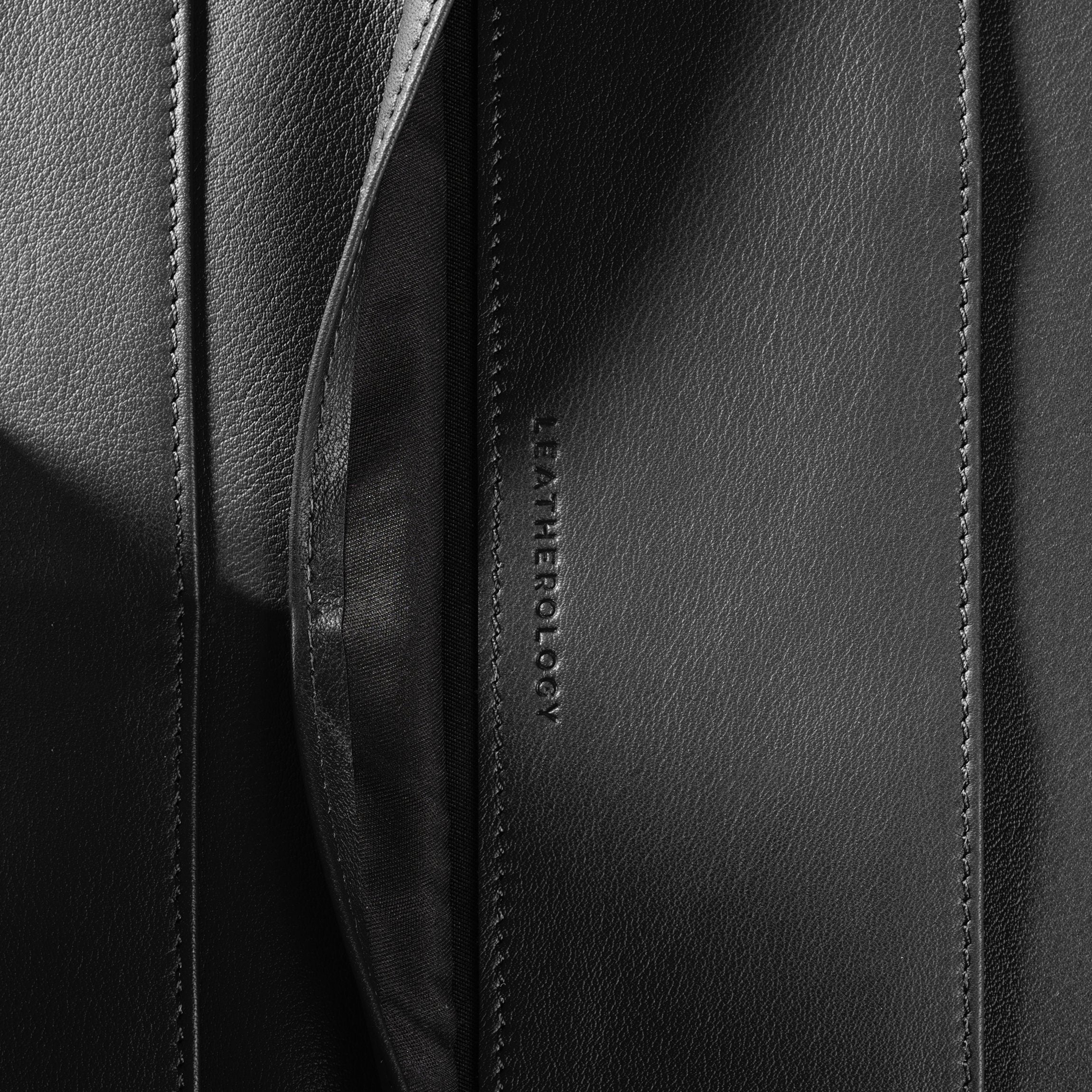 Left Handed Executive Zippered Portfolio Black Onyx - Image 6