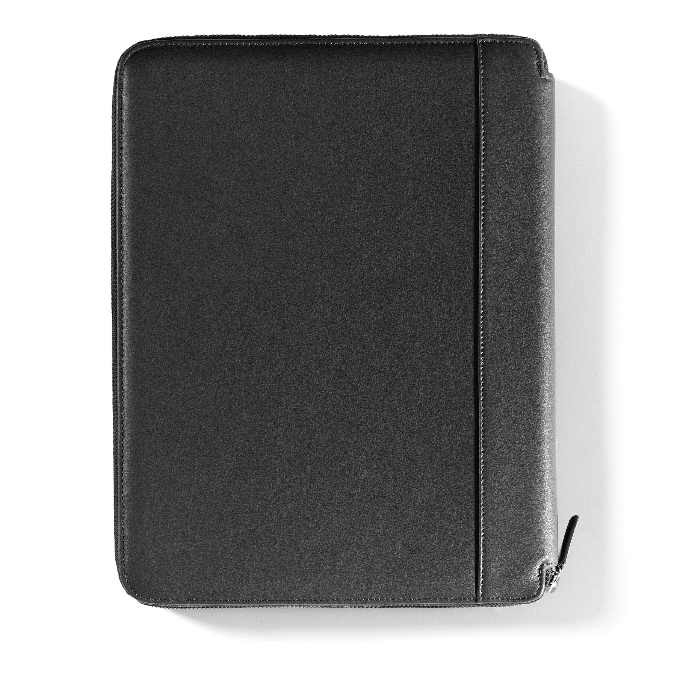 Left Handed Executive Zippered Portfolio Black Onyx - Image 8