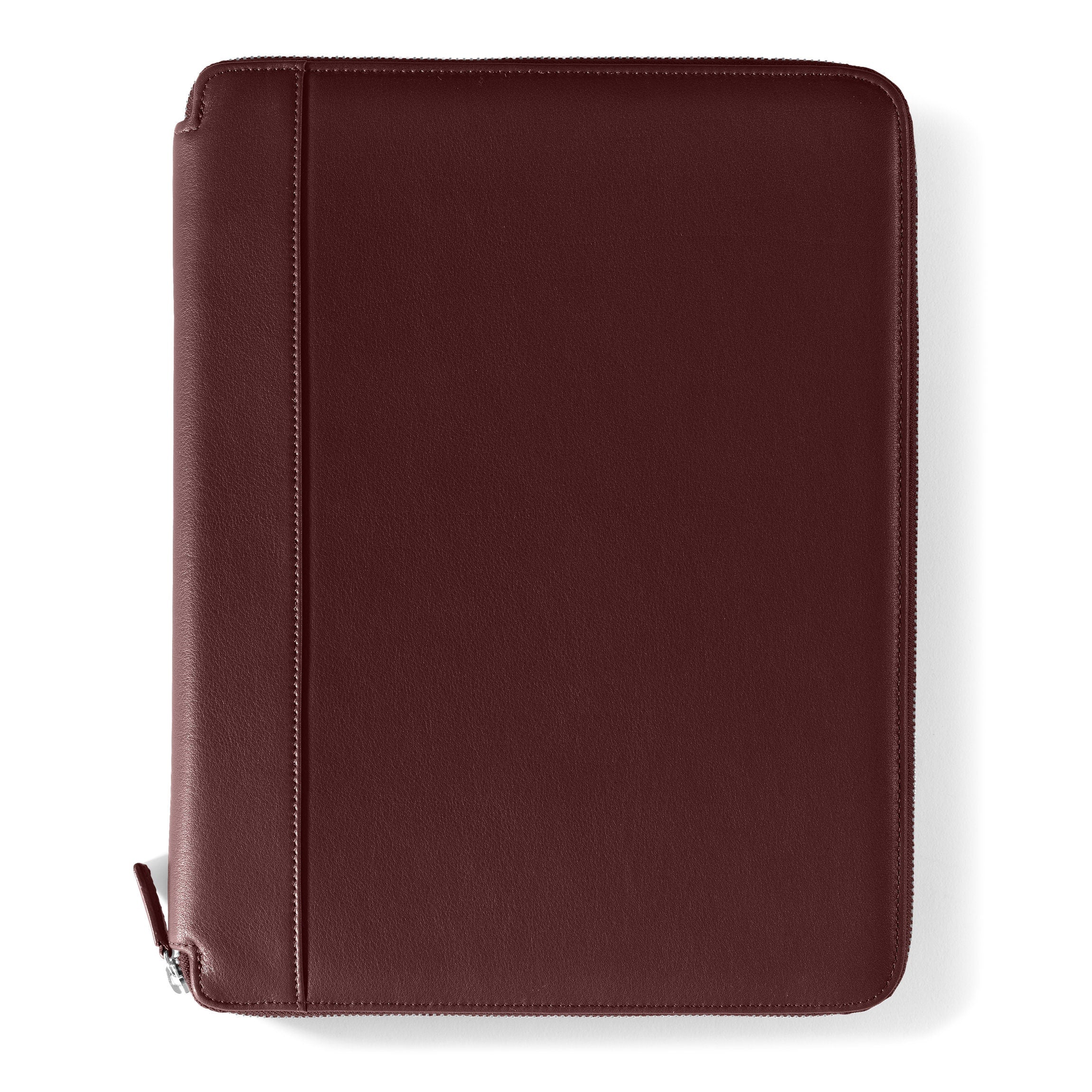 Left Handed Executive Zippered Portfolio Bordeaux - Image 2
