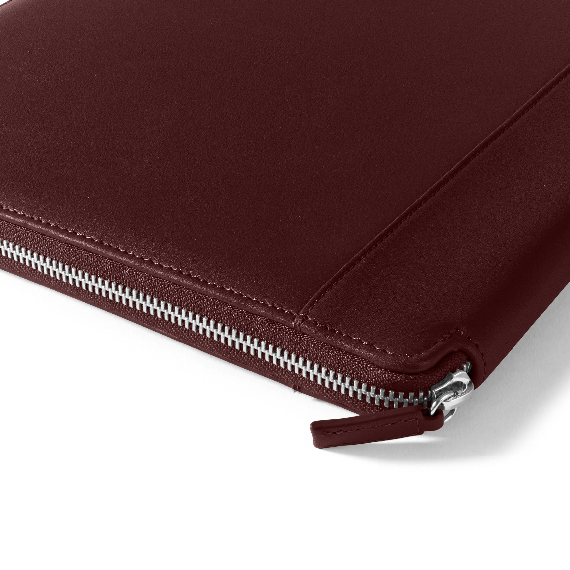 Left Handed Executive Zippered Portfolio Bordeaux - Image 3