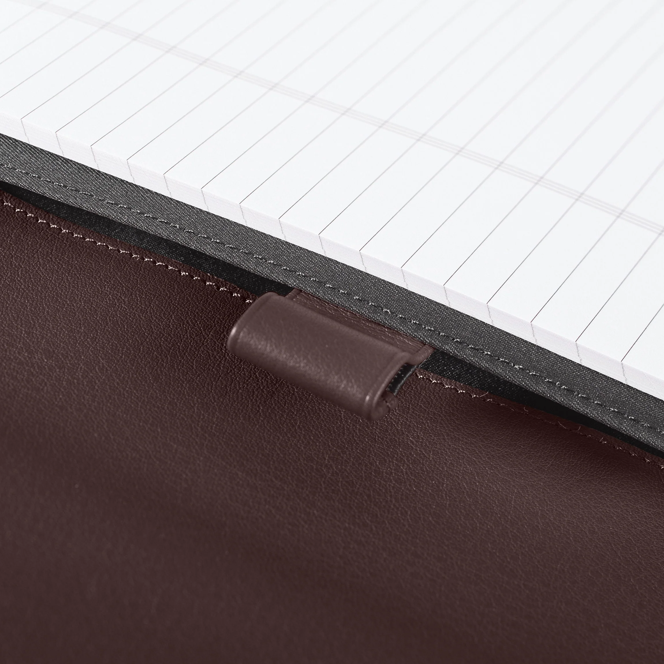 Left Handed Executive Zippered Portfolio Brown - Image 5