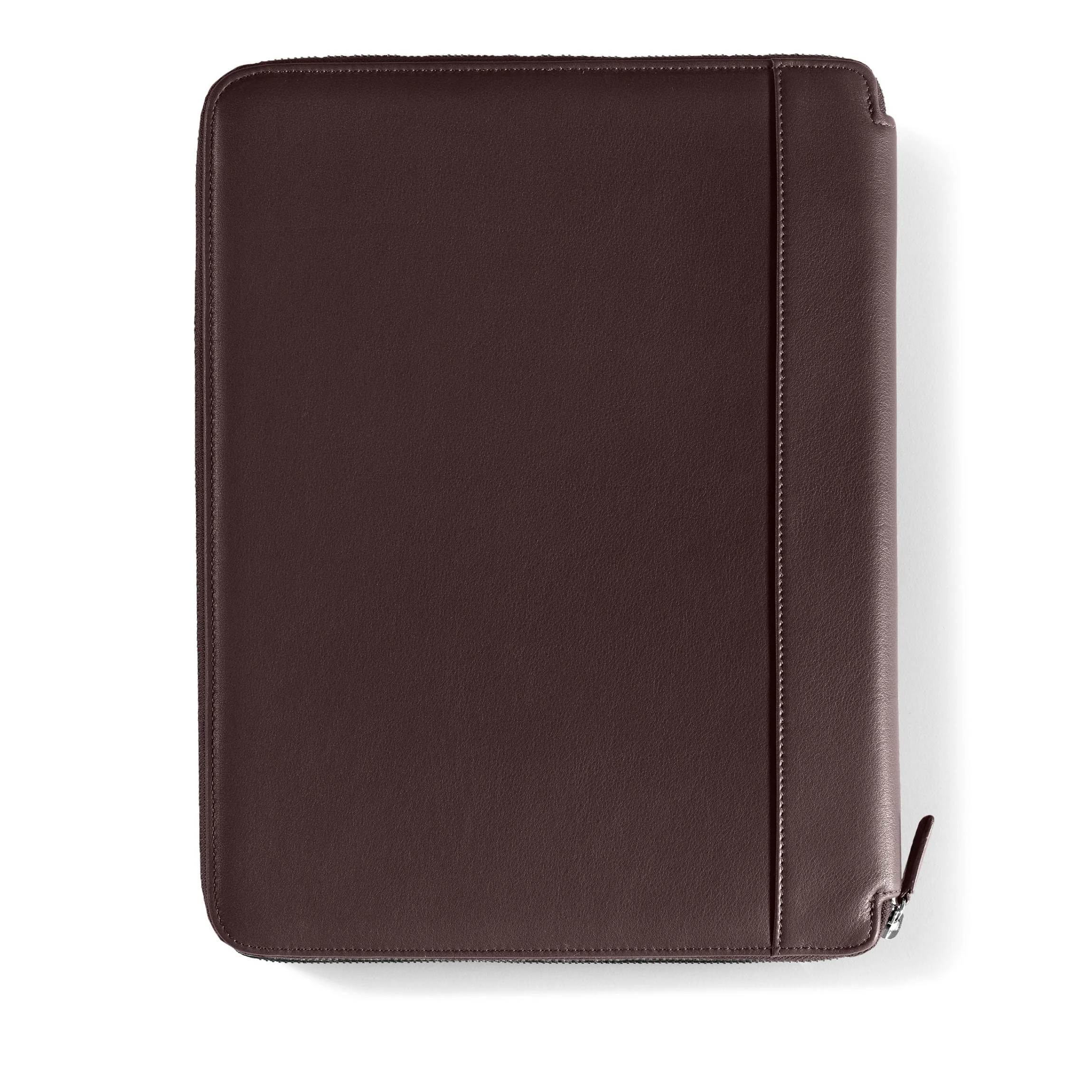 Left Handed Executive Zippered Portfolio Brown - Image 8