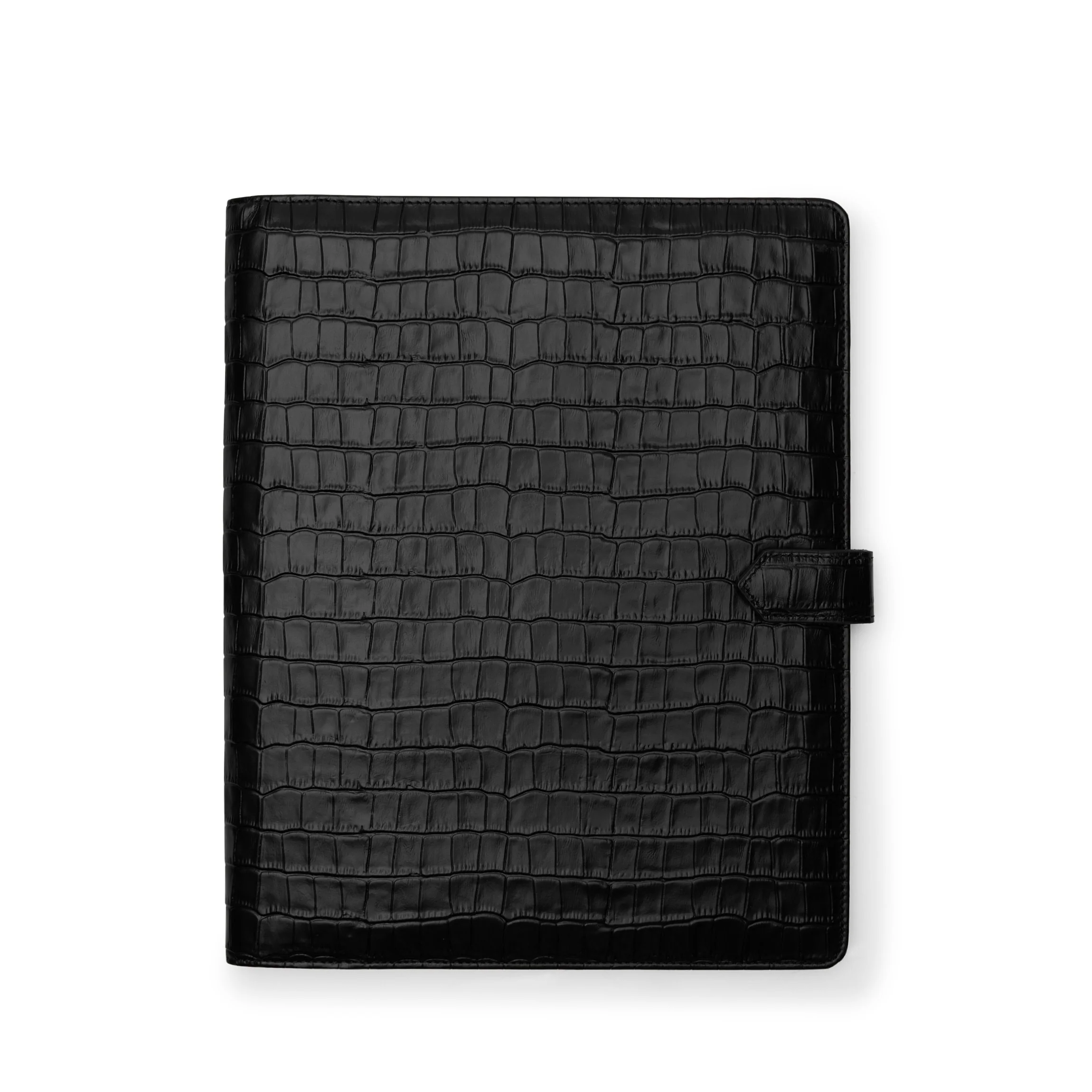 Letter Snap Bound Journal Black Croc - Image 2
