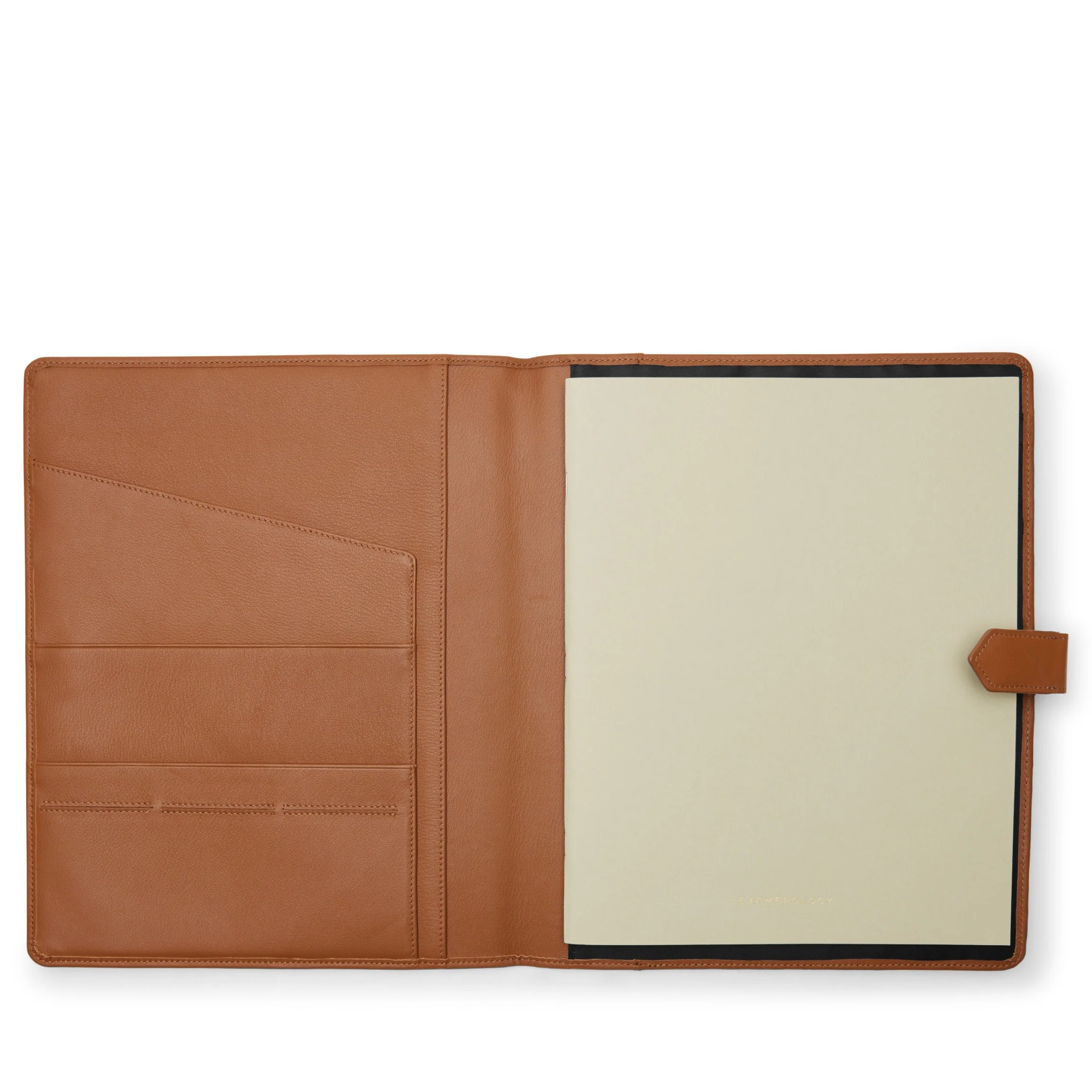 Letter Snap Bound Journal Cognac