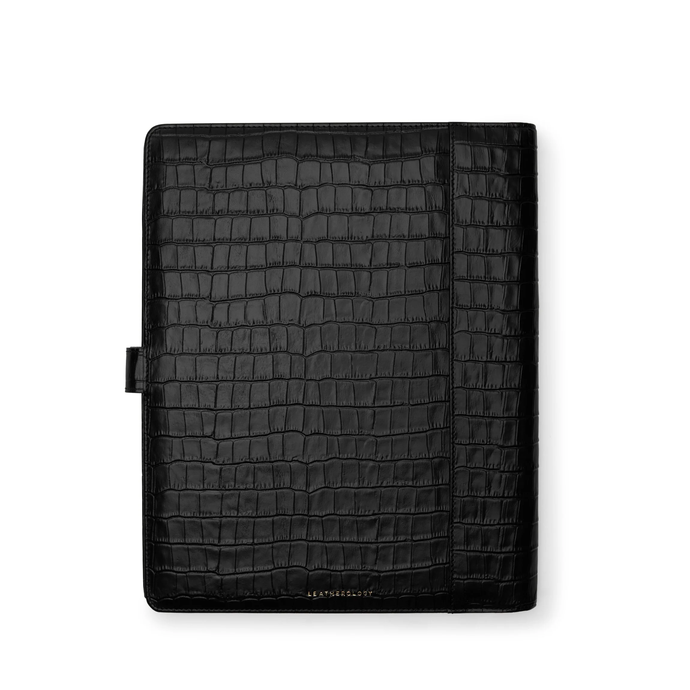 Letter Snap Padfolio Black Croc - Image 4