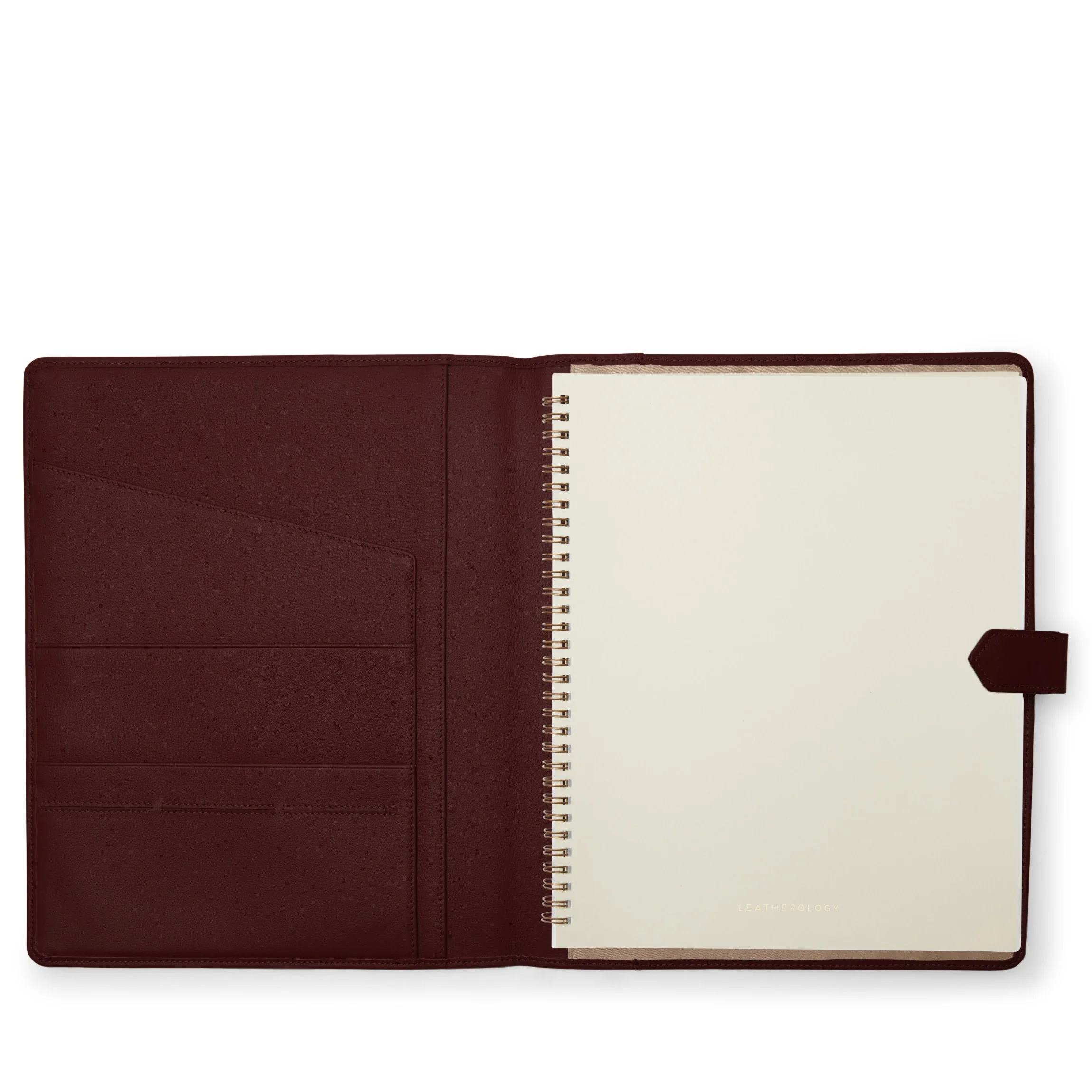 Letter Snap Spiral Journal Bordeaux