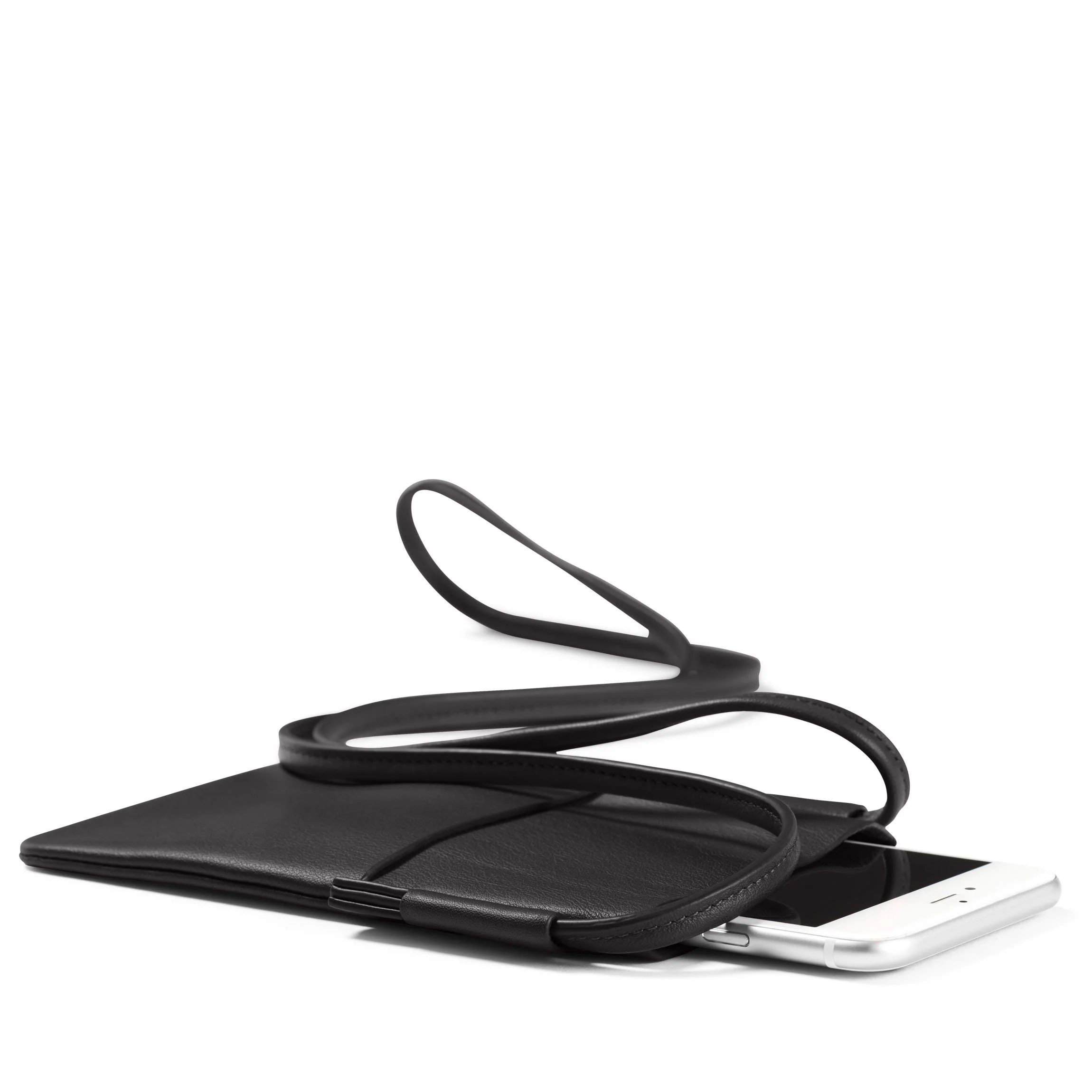 Long Crossbody Phone Pocket Black Onyx - Image 3