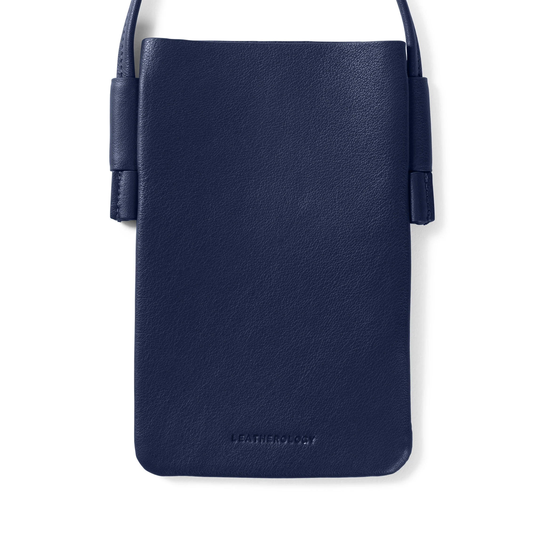 Long Crossbody Phone Pocket Navy Blue - Image 4