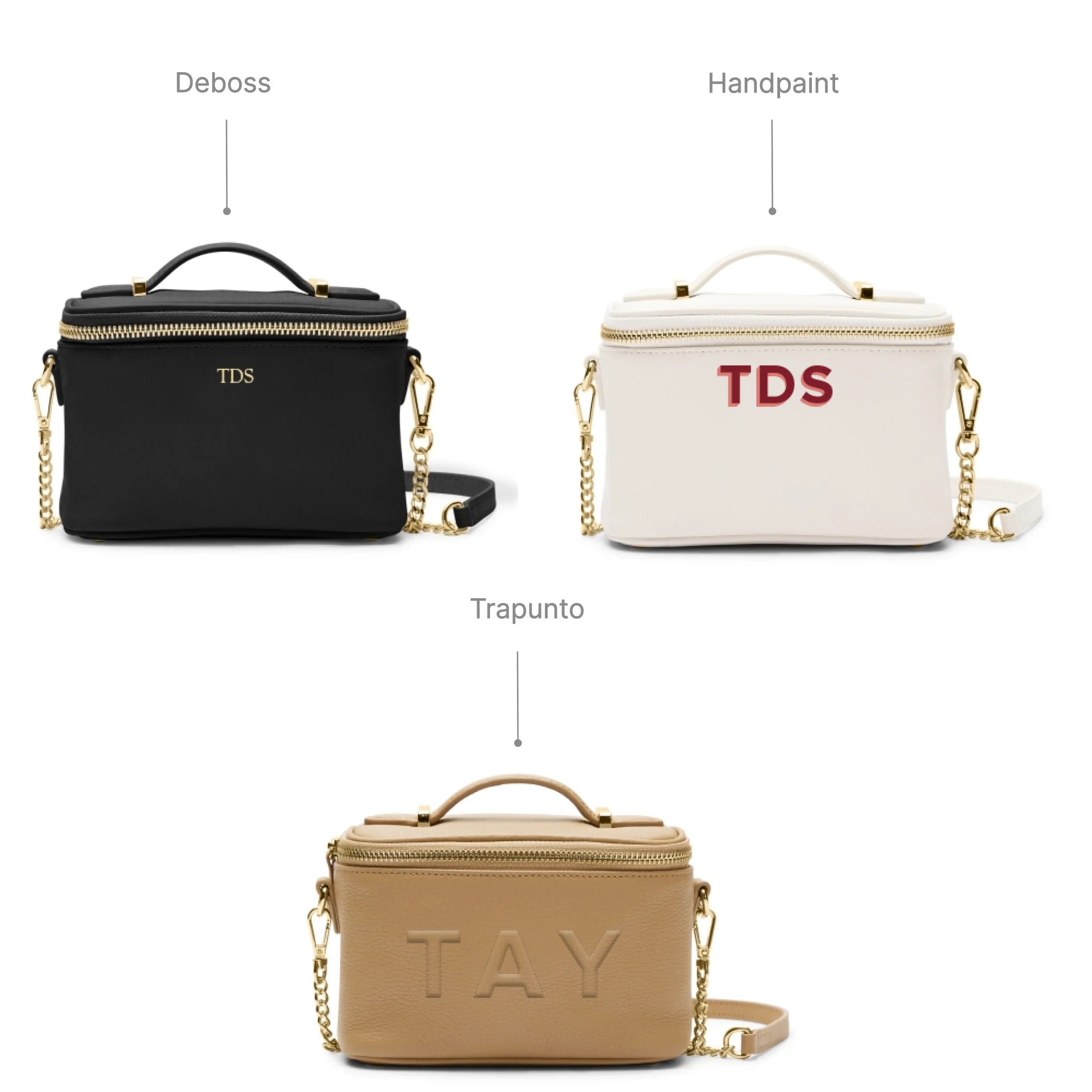 Maddie Micro Train Case Crossbody Ivory - Image 10