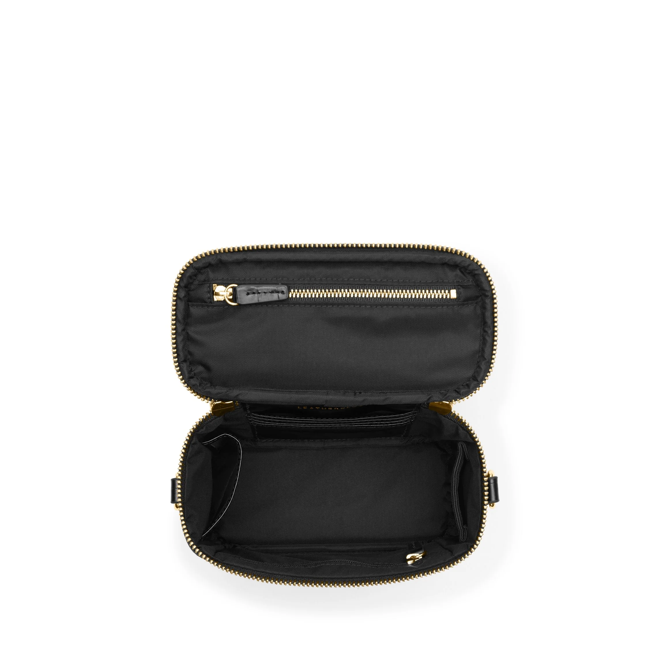 Maddie Micro Train Case Crossbody Black Croc - Image 6