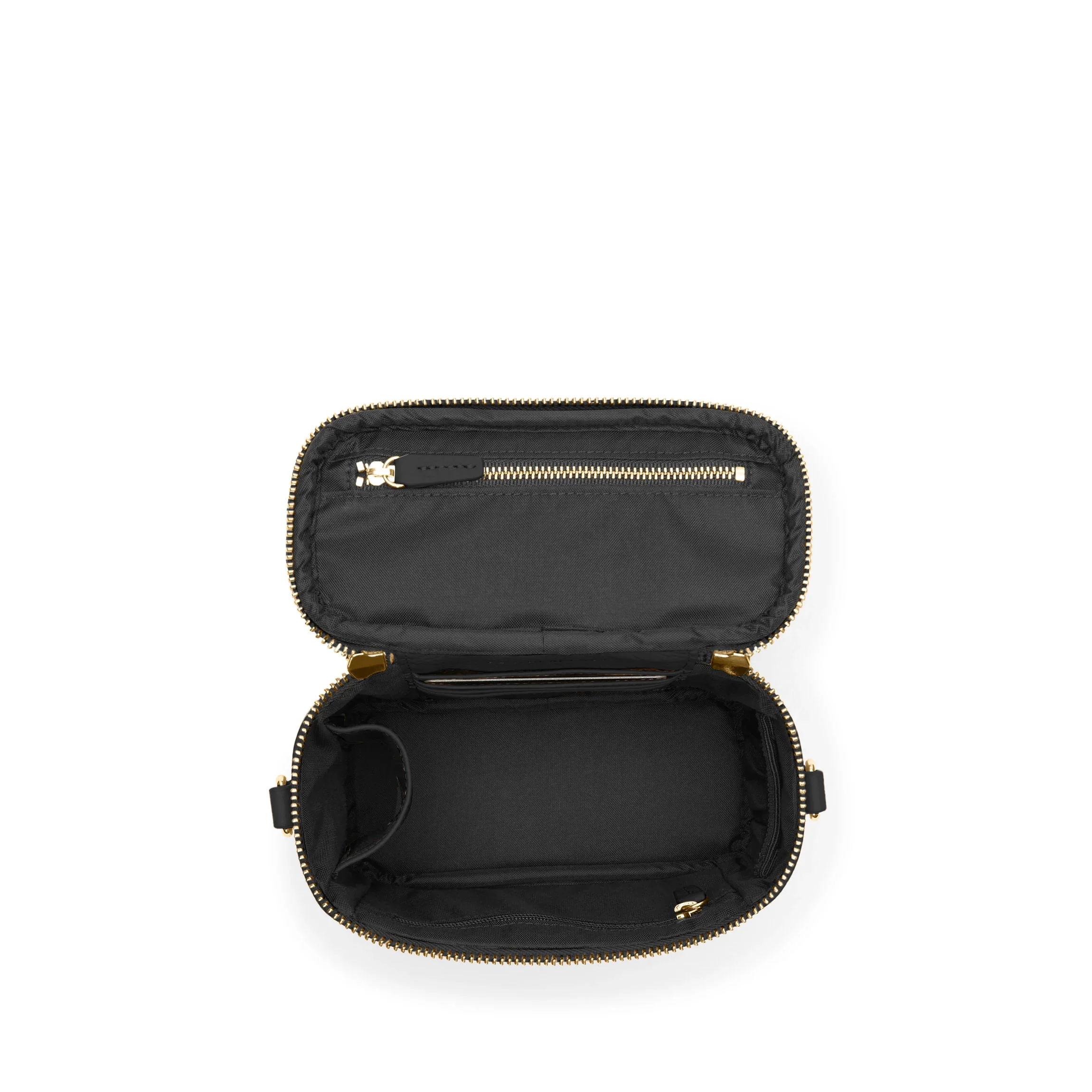 Maddie Micro Train Case Crossbody Black Pebble - Image 6